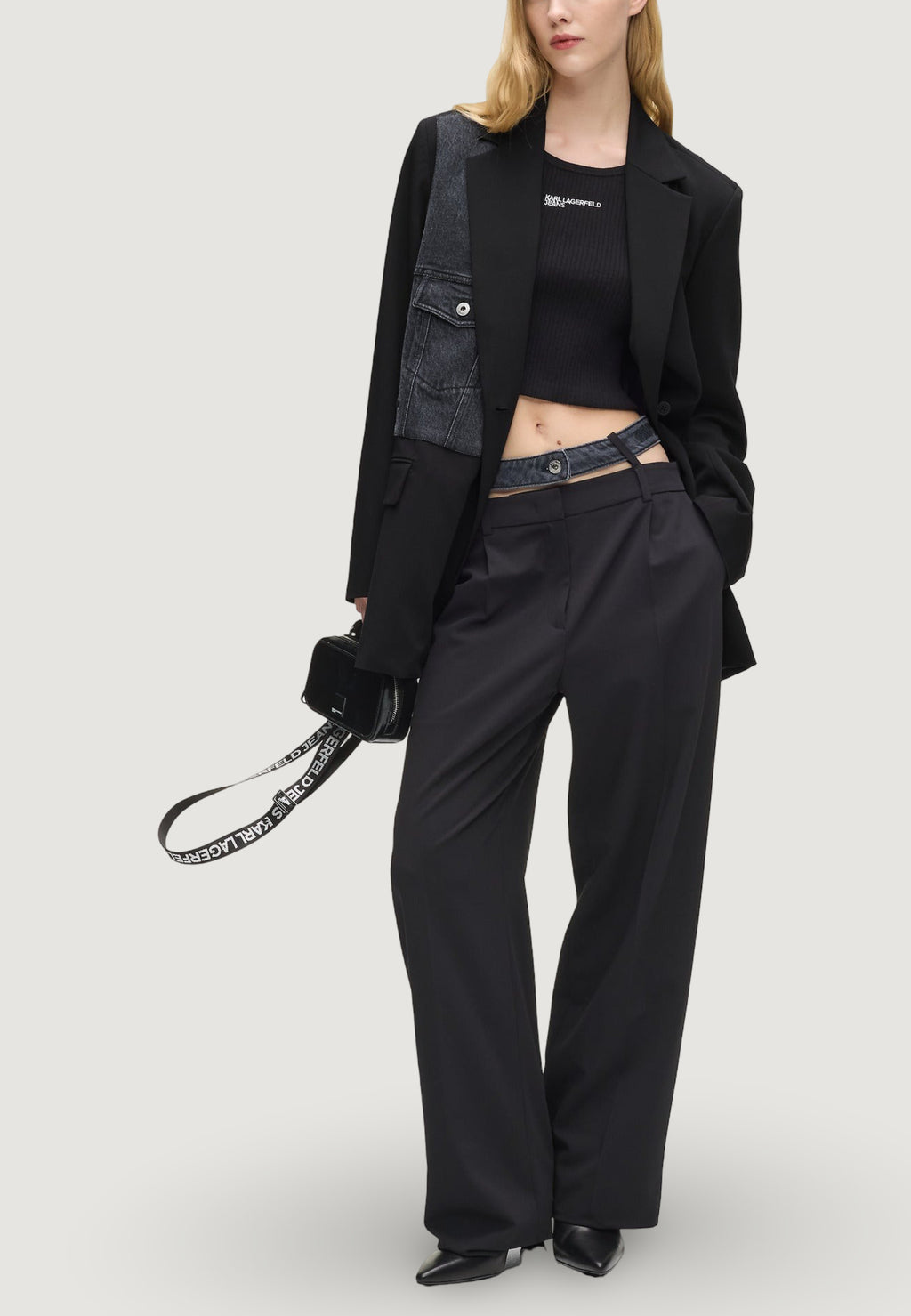 Blazer Karl Lagerfeld Jeans KLJ Mixed Denim Blazer