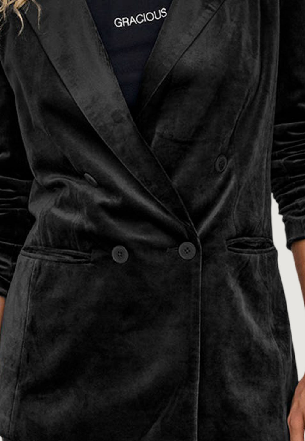 Blazer Only Onlastrid-Elsy L/S Fit Velvet Blazer Tlr