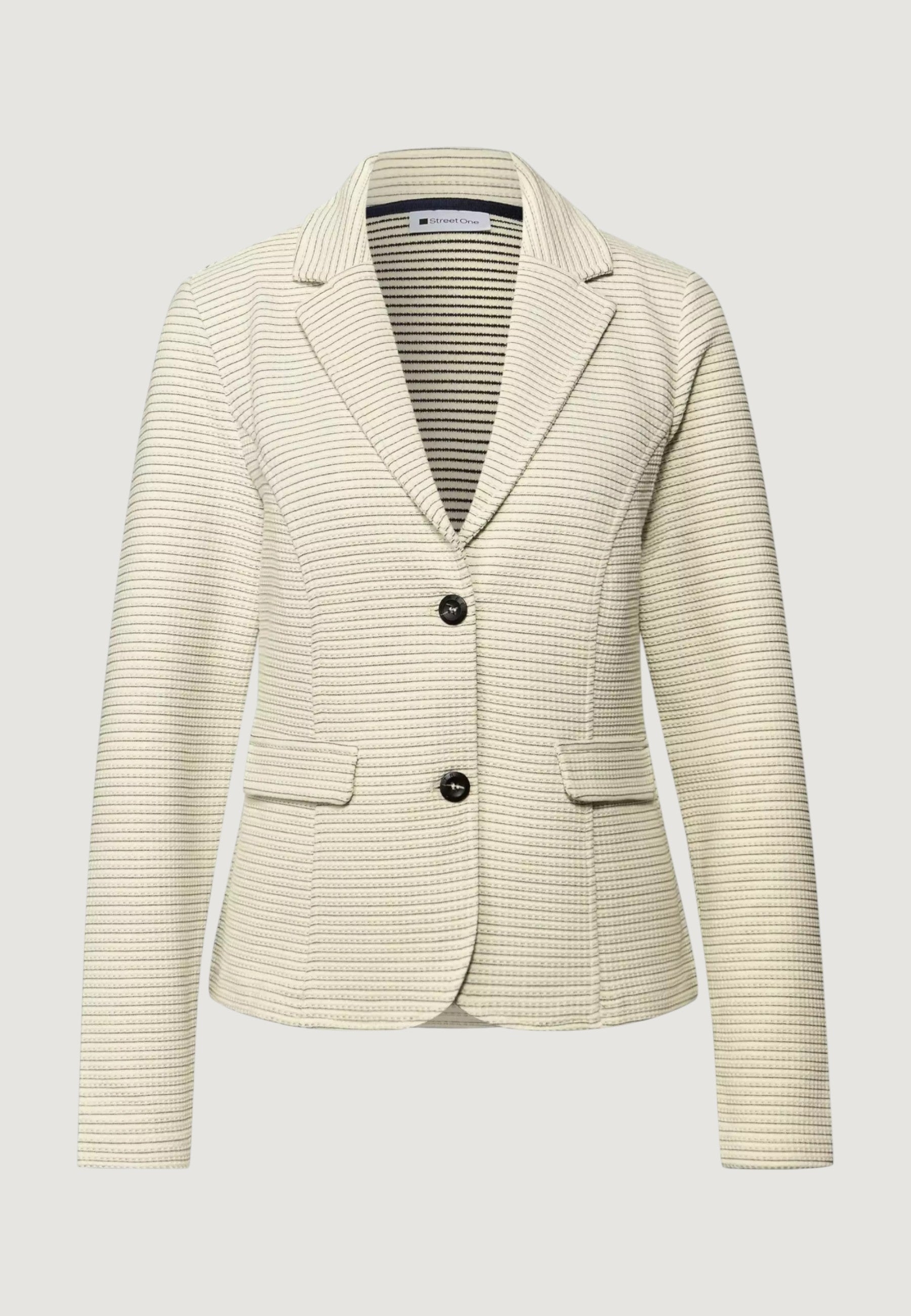Giacca Street One Striped Structured Basic Blazer
