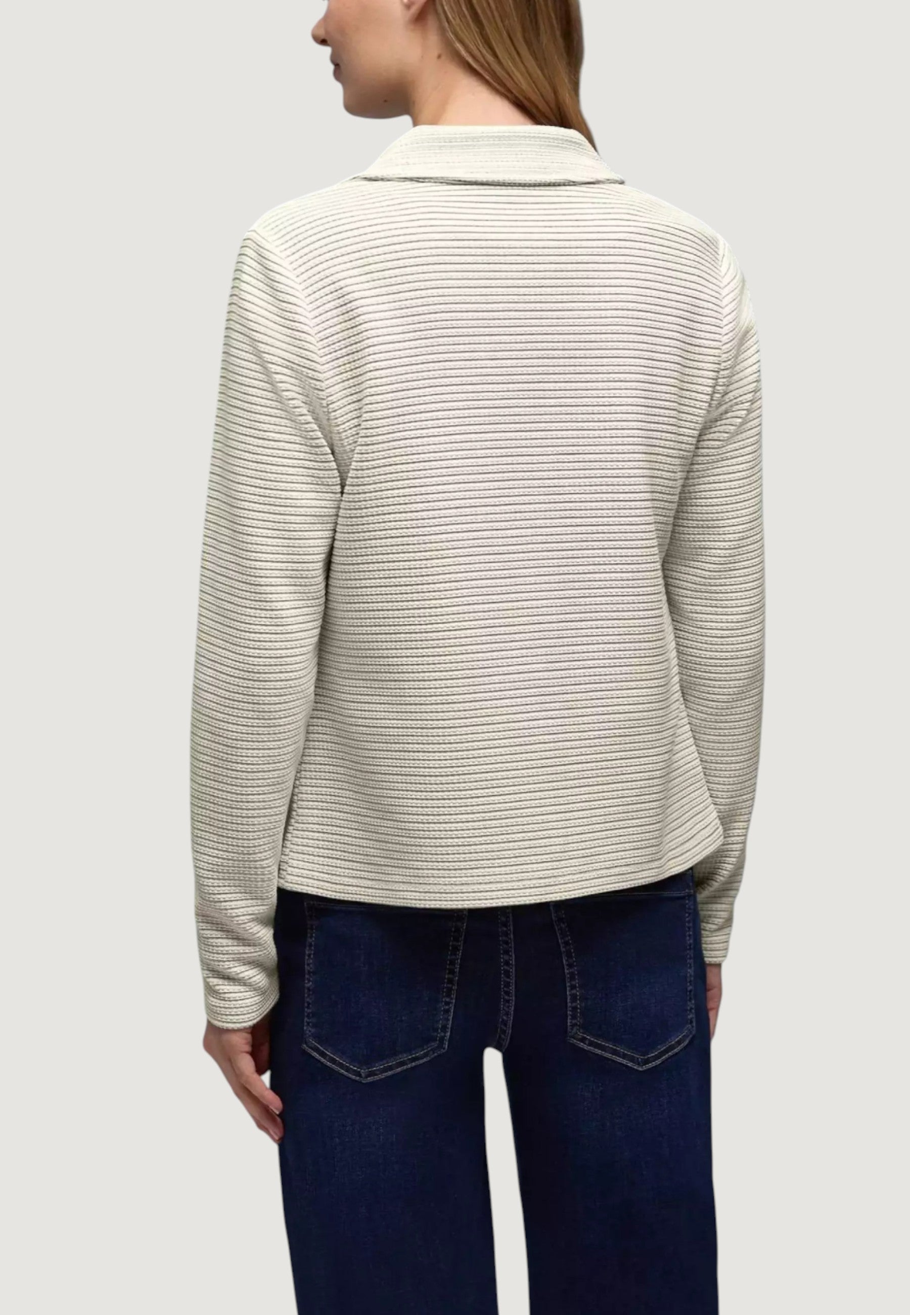 Giacca Street One Striped Structured Basic Blazer