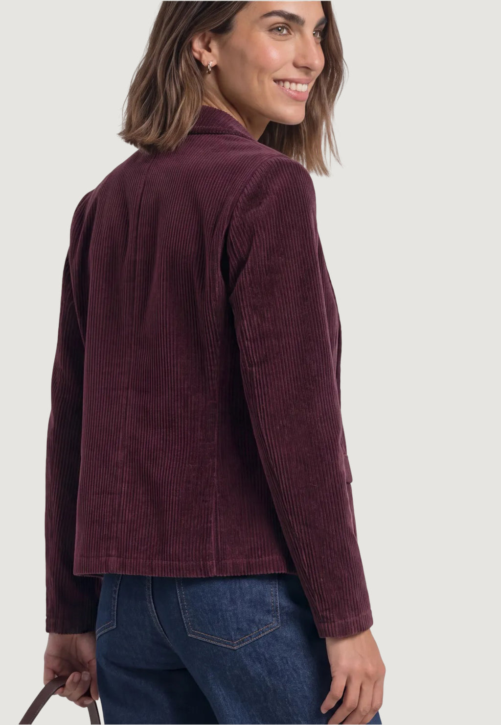 Giacca Street One Short Soft Corduroy Blazer