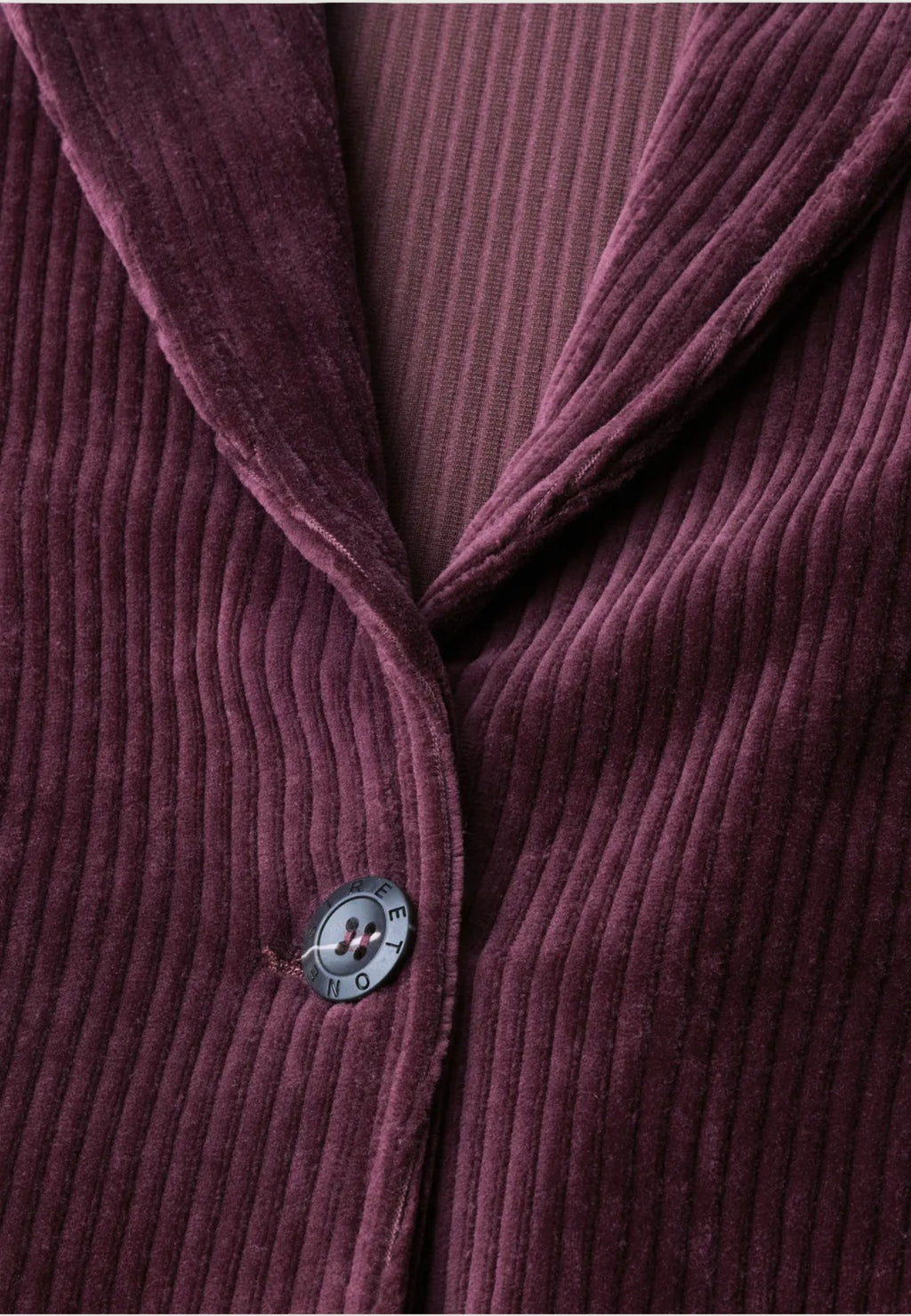 Giacca Street One Short Soft Corduroy Blazer