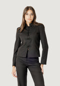 Suit jackets I am ROCKEFELLER PINSTRIPE MANDARIN BLAZER