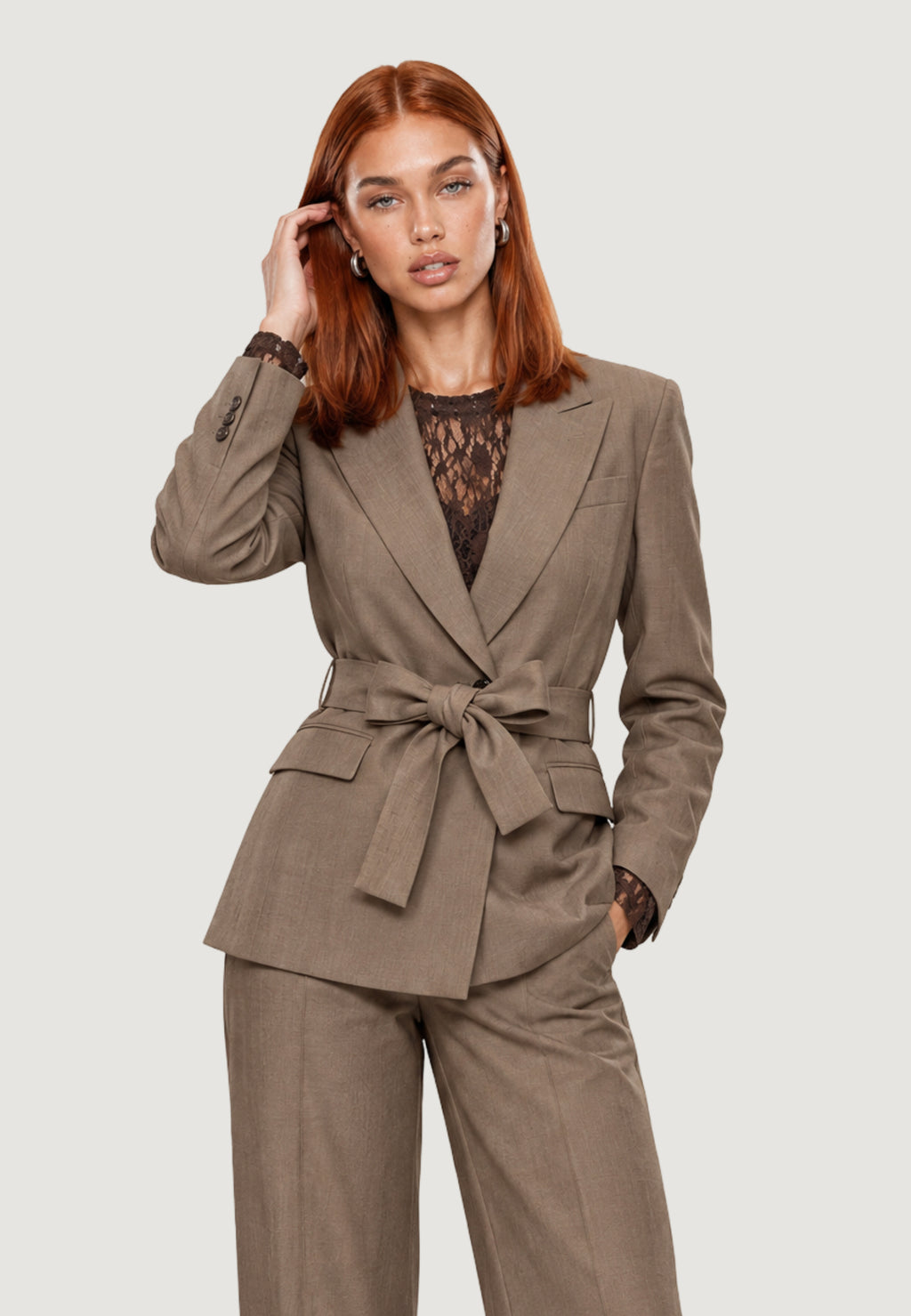 Giacca da completo I am DIAMANTE BELTED BLAZER
