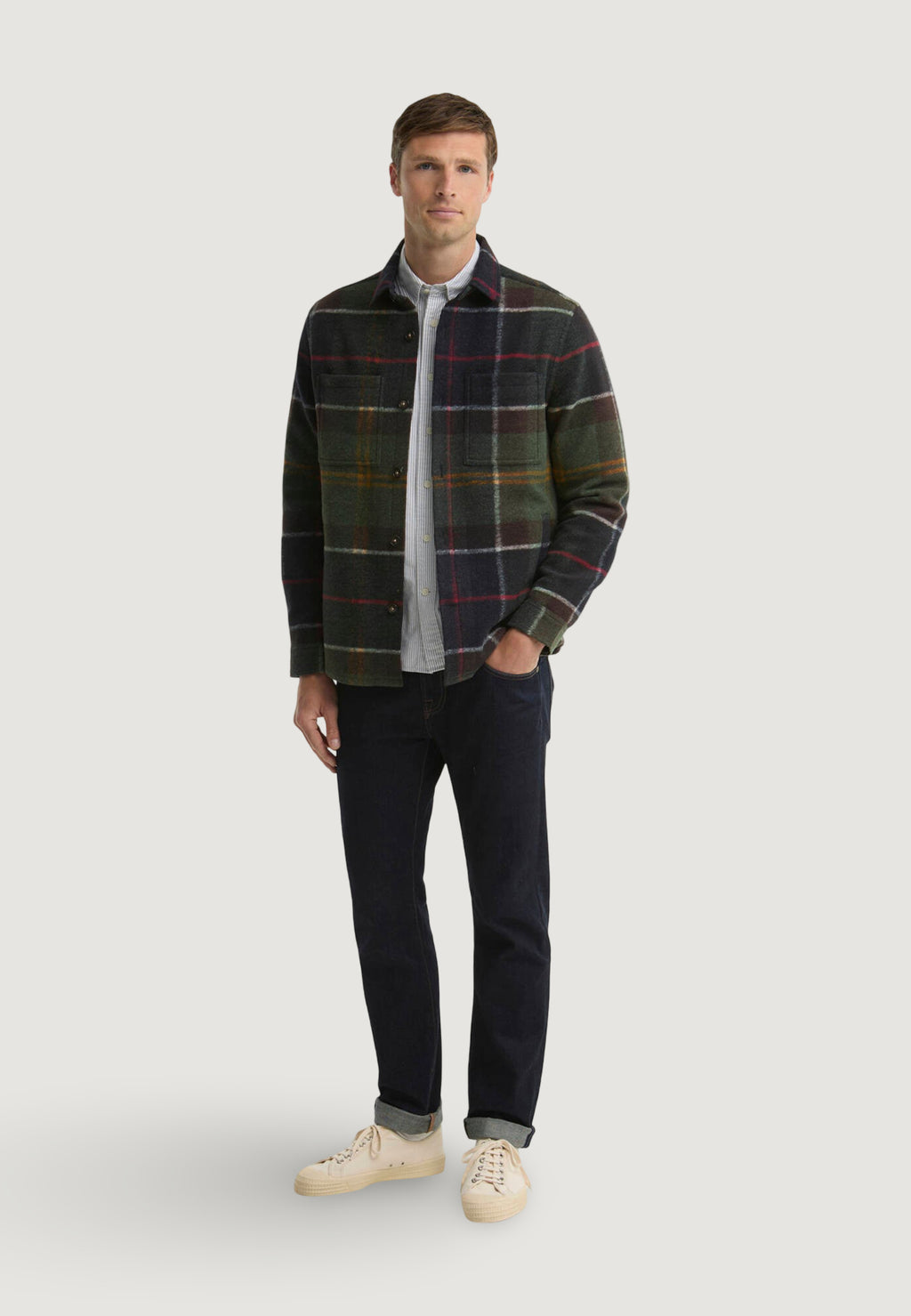 Giacchetto Barbour WOODLANE TAIL BRUSH CCK OVSRT