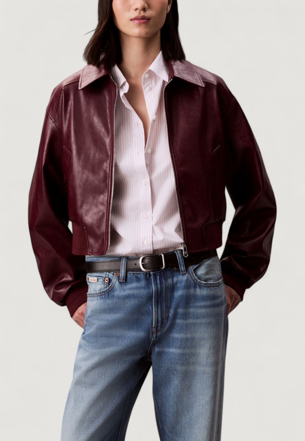 Jackets Calvin Klein Jeans A-Cropped Crinkle Fa