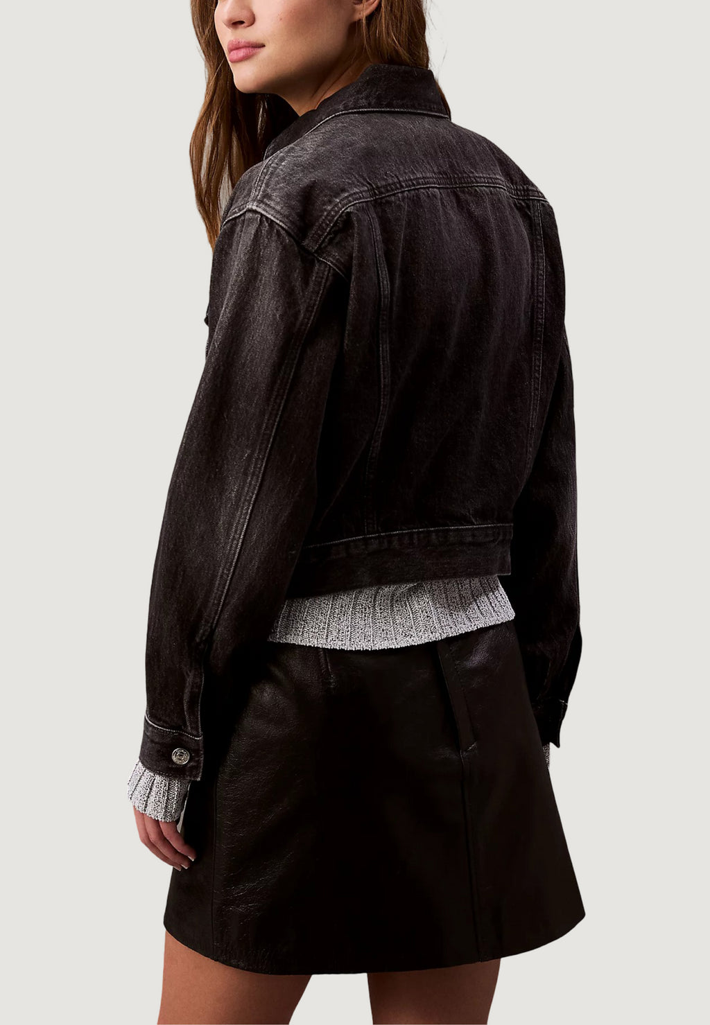 Giacchetto Calvin Klein Jeans 90s TRUCKER BLACK FO