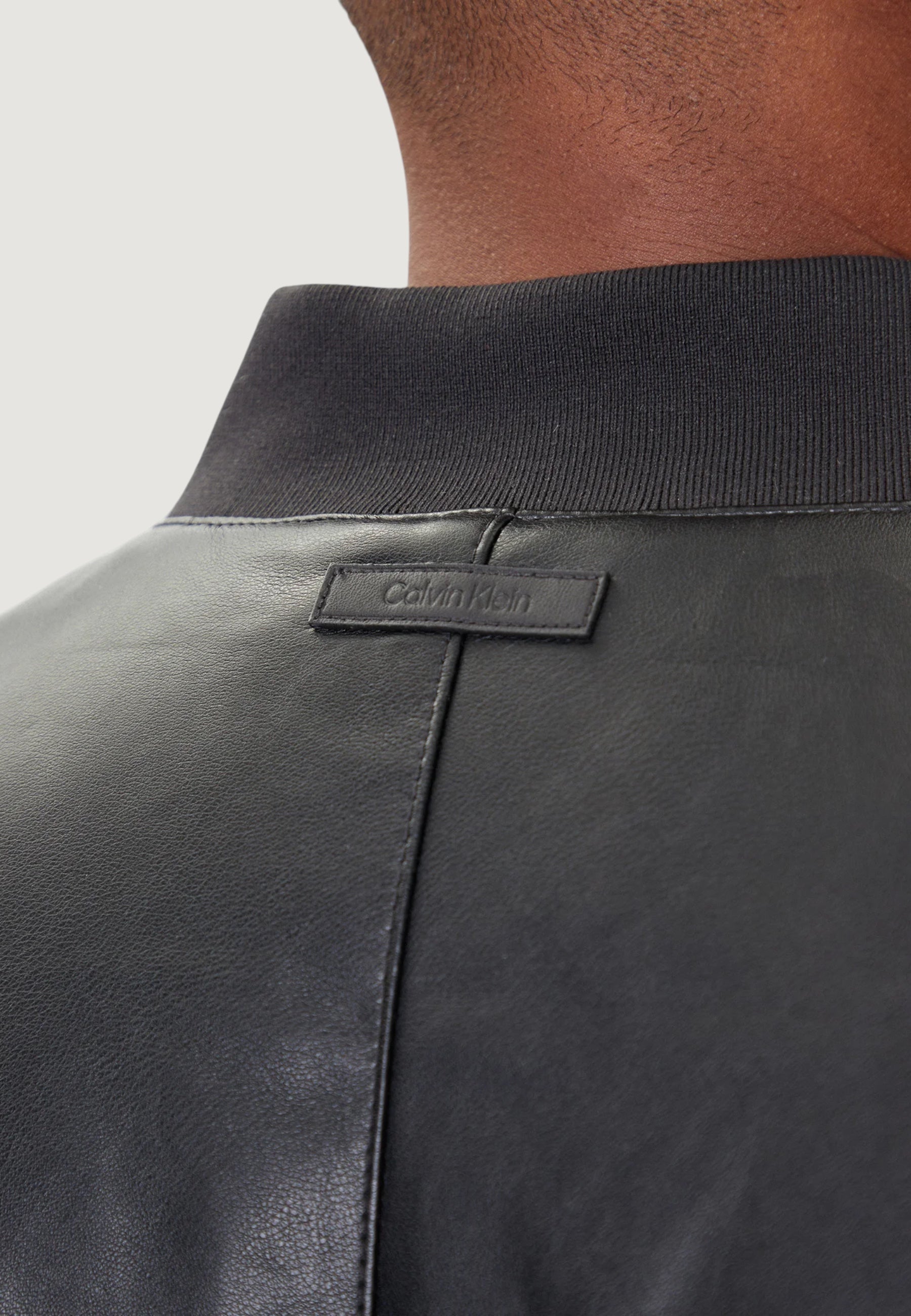 Giacchetto Calvin Klein Jeans LS FAUX LEATHER BOMB