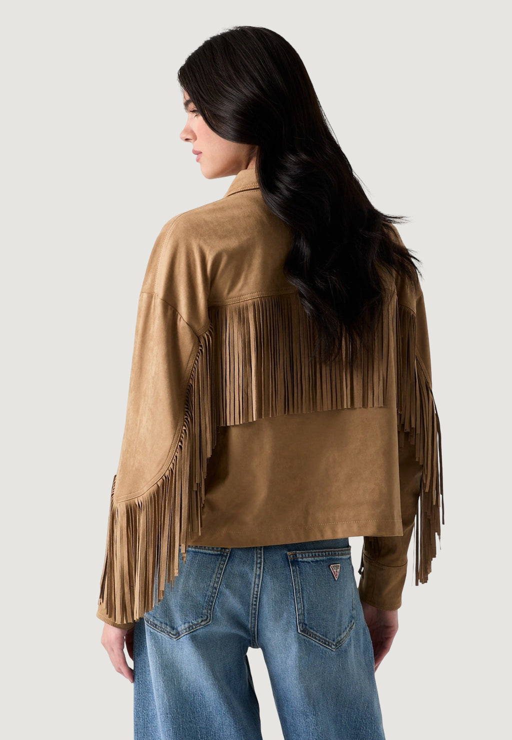 Giacchetto Guess LS IBBY FRINGE JKT