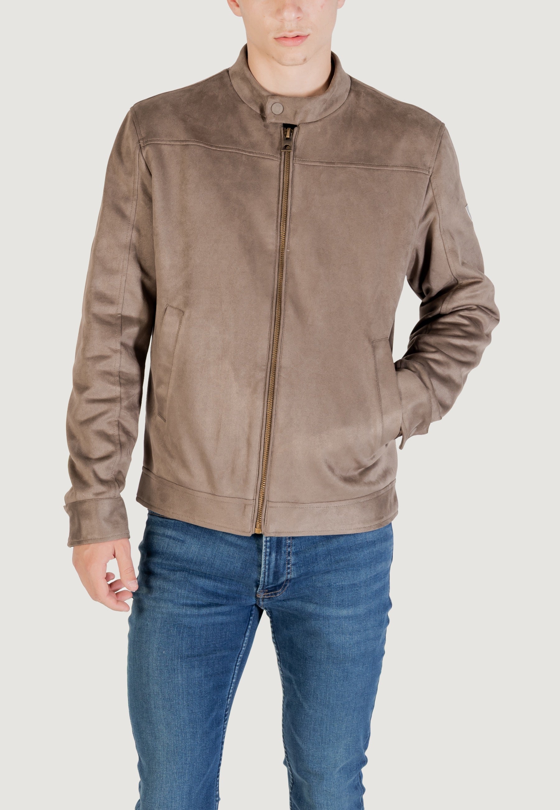 Giacchetto Guess SUEDE BIKER JACKET