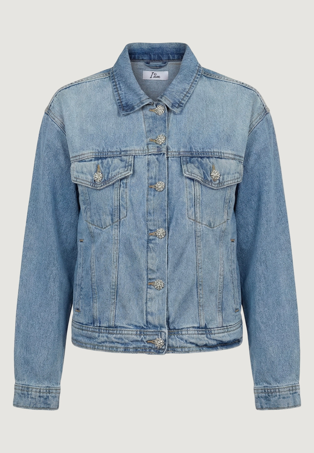 Jackets I am Giacca Cotone Bottoni Gioiello