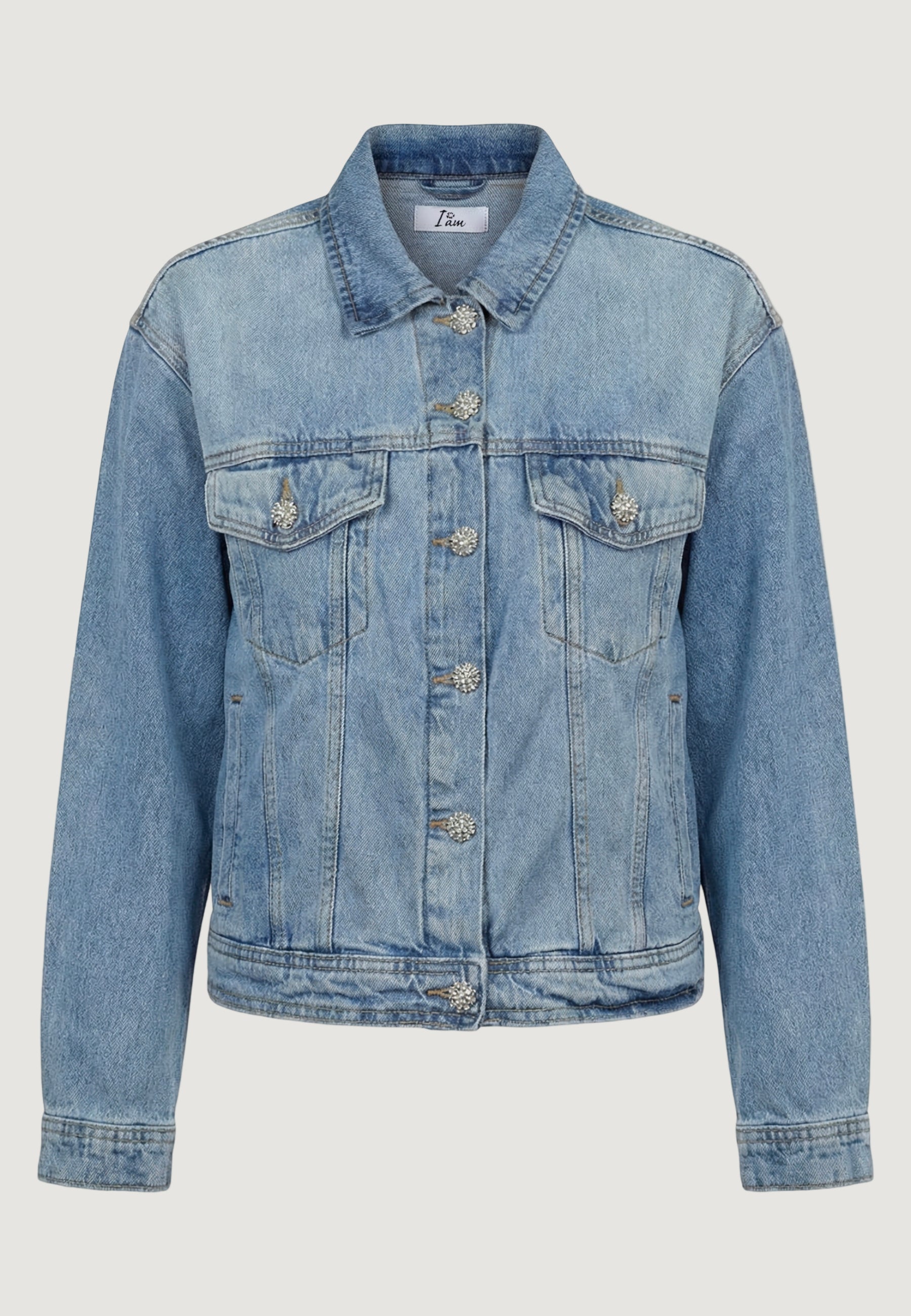 Jackets I am Giacca Cotone Bottoni Gioiello
