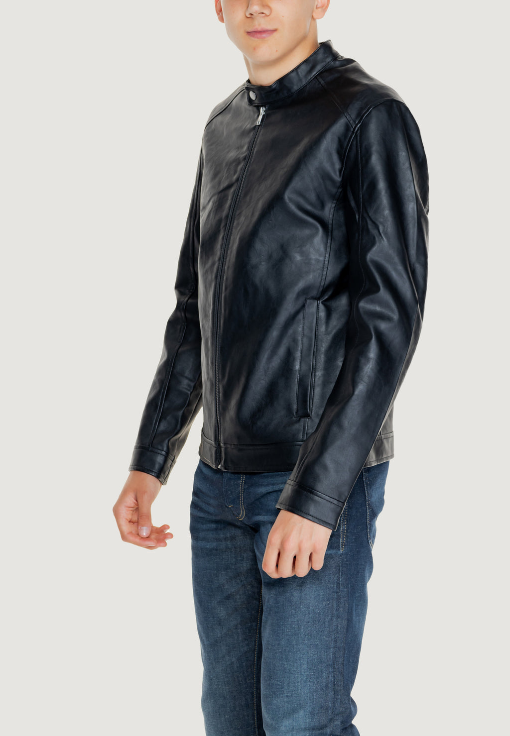 Giacchetto Jack Jones JJEDYLAN CLEAN PU JACKET NOOS