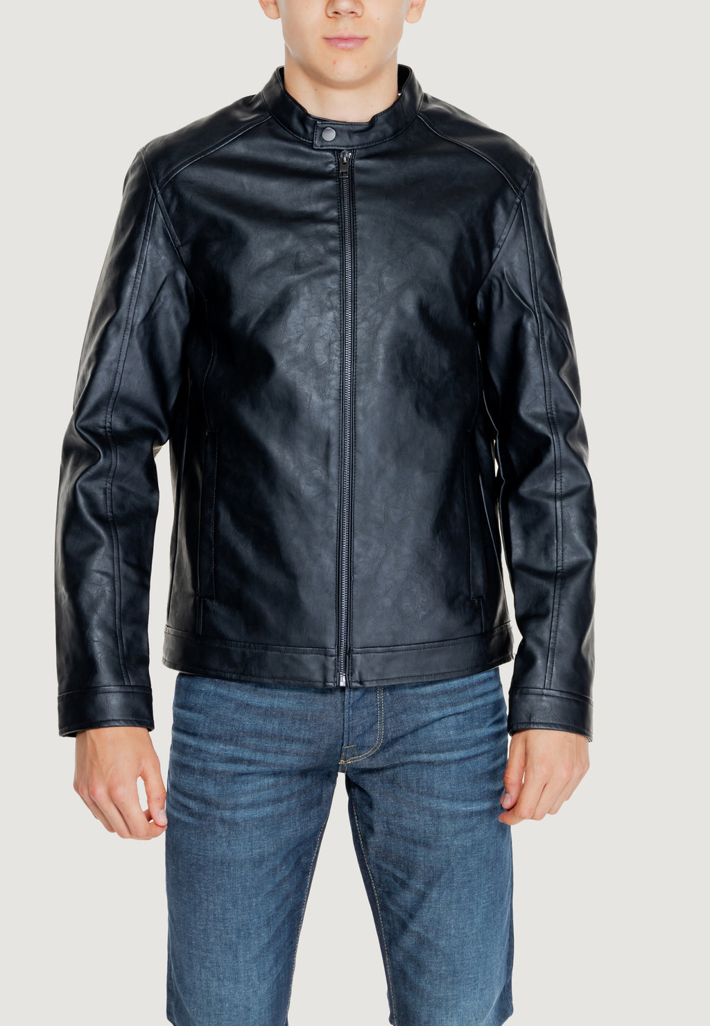 Giacchetto Jack Jones JJEDYLAN CLEAN PU JACKET NOOS