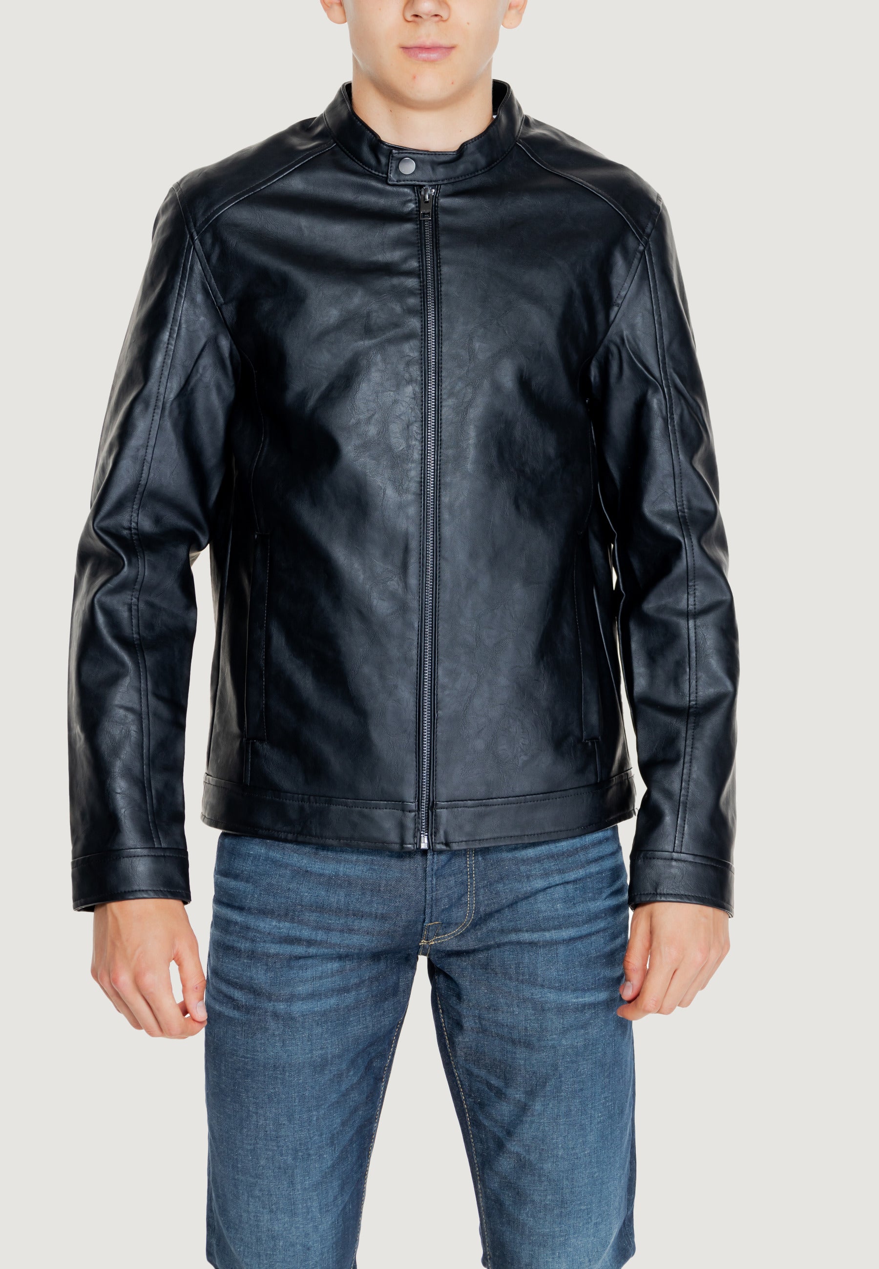 Giacchetto Jack Jones JJEDYLAN CLEAN PU JACKET NOOS