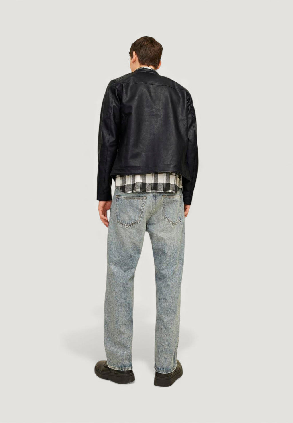 Giacchetto Jack Jones JJEDYLAN CLEAN PU JACKET NOOS