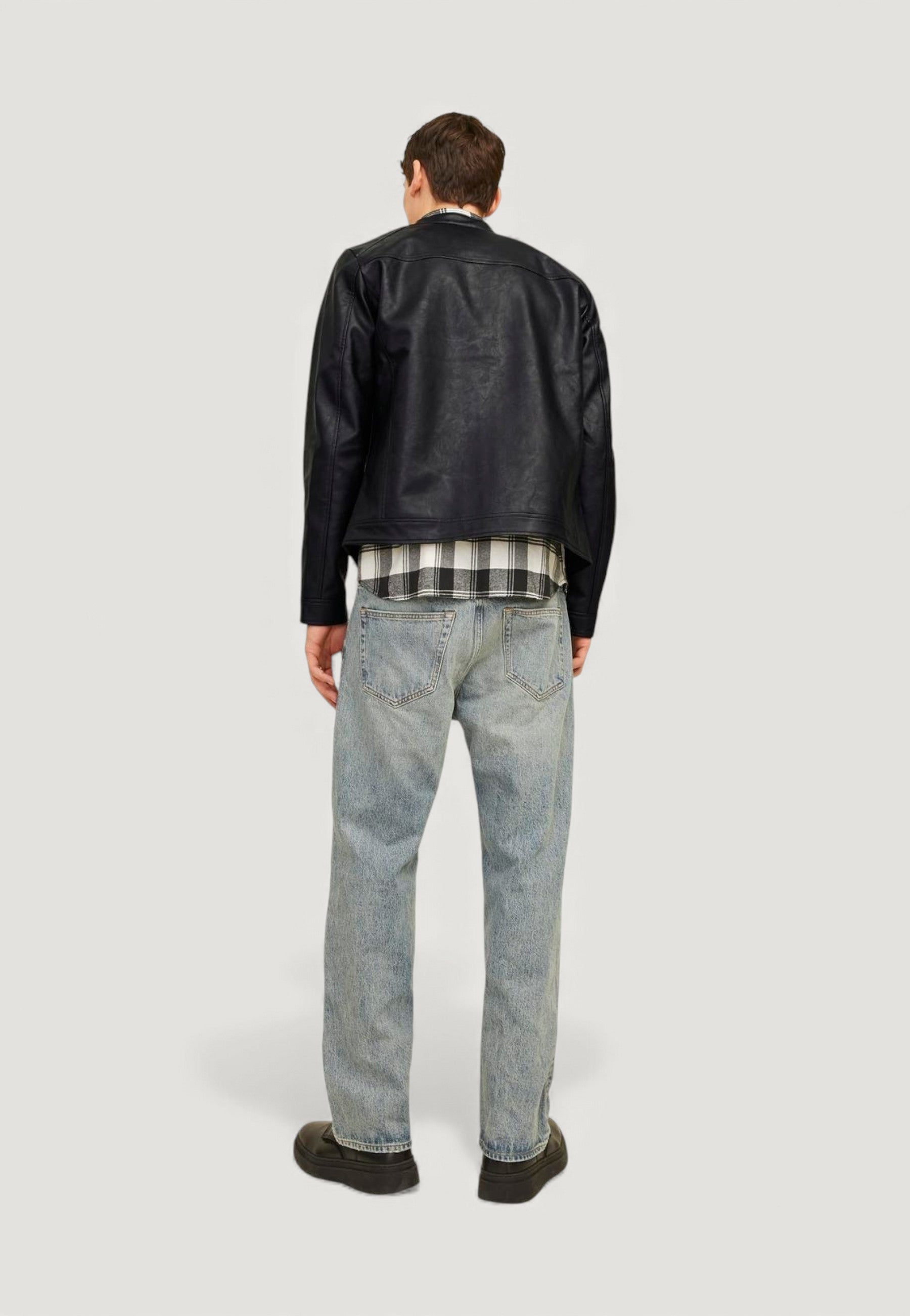 Giacchetto Jack Jones JJEDYLAN CLEAN PU JACKET NOOS