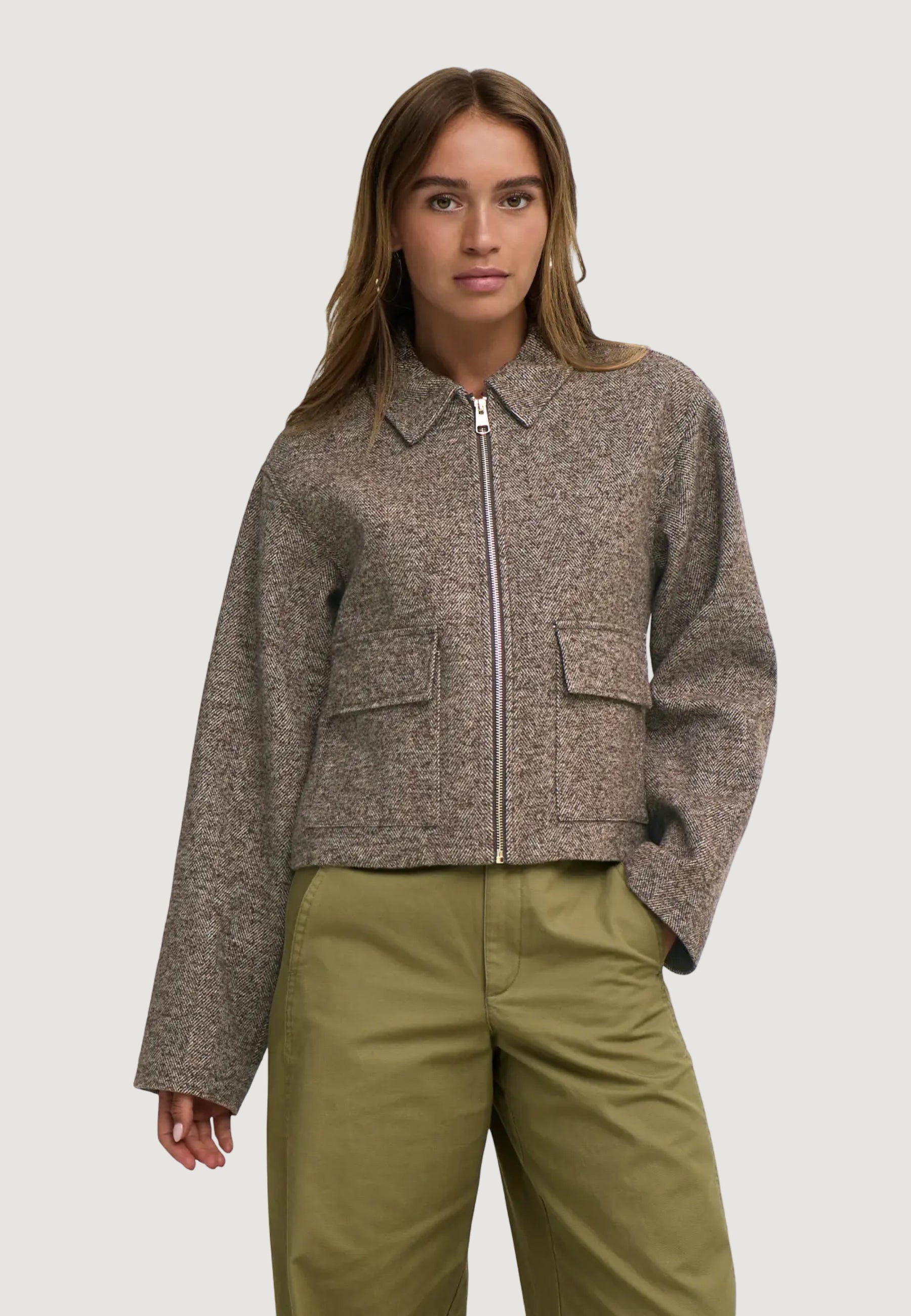 Jackets Jacqueline de Yong Jdyvinga Herringbone Jacket Otw Noos