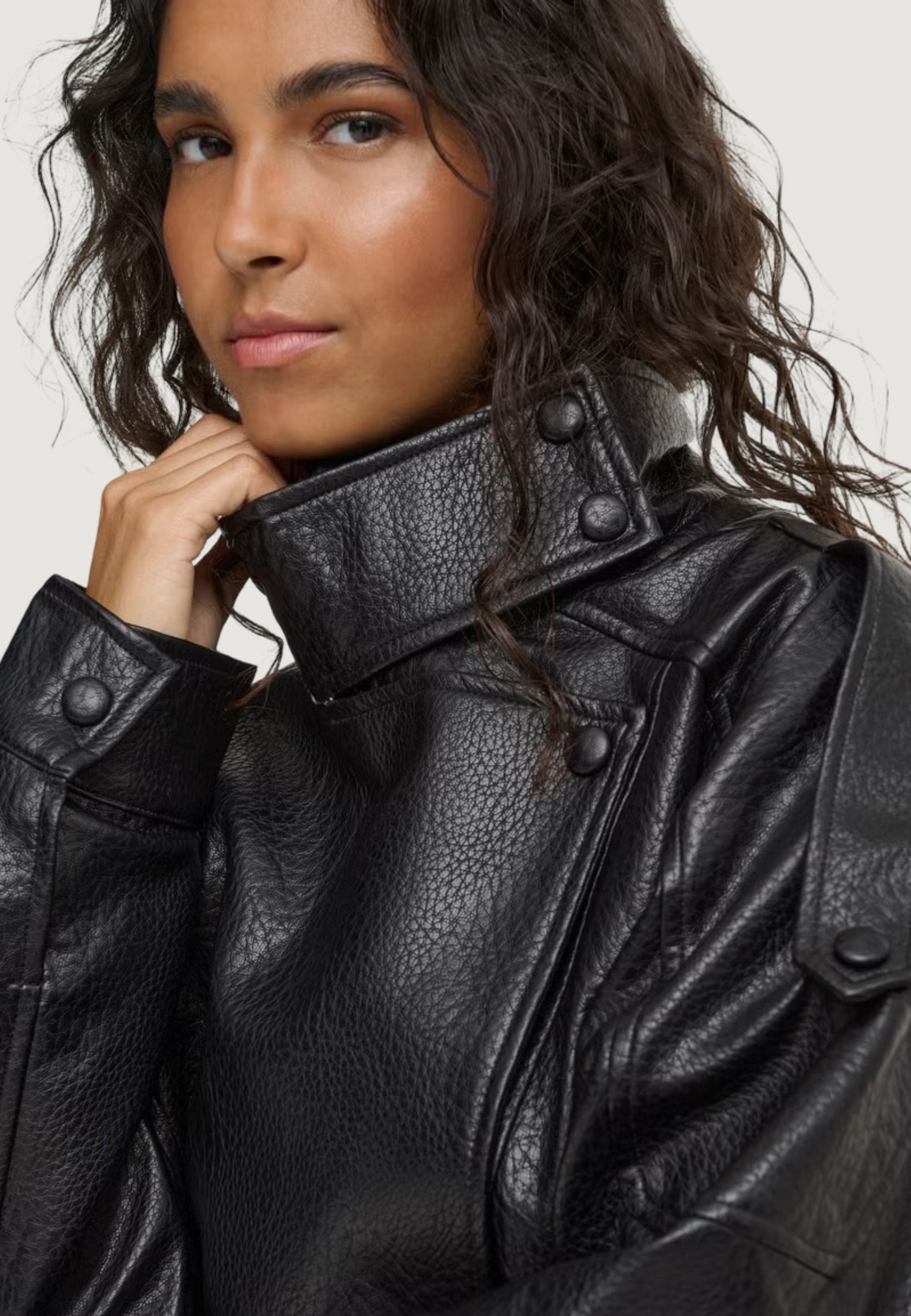 Giacchetto Jacqueline de Yong Jdyraye Pu Oversized Bomber Jacket Pnt