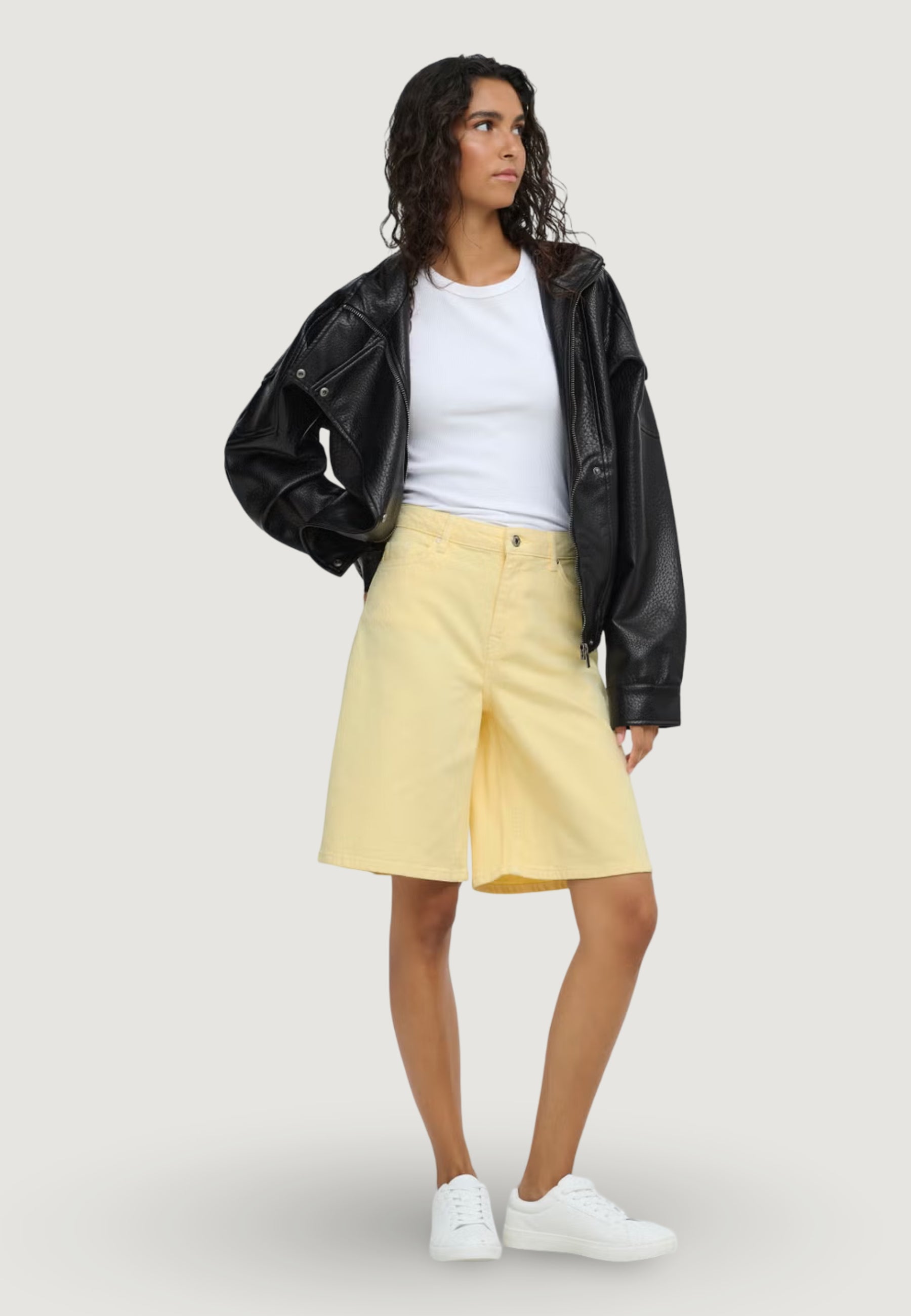 Giacchetto Jacqueline de Yong Jdyraye Pu Oversized Bomber Jacket Pnt