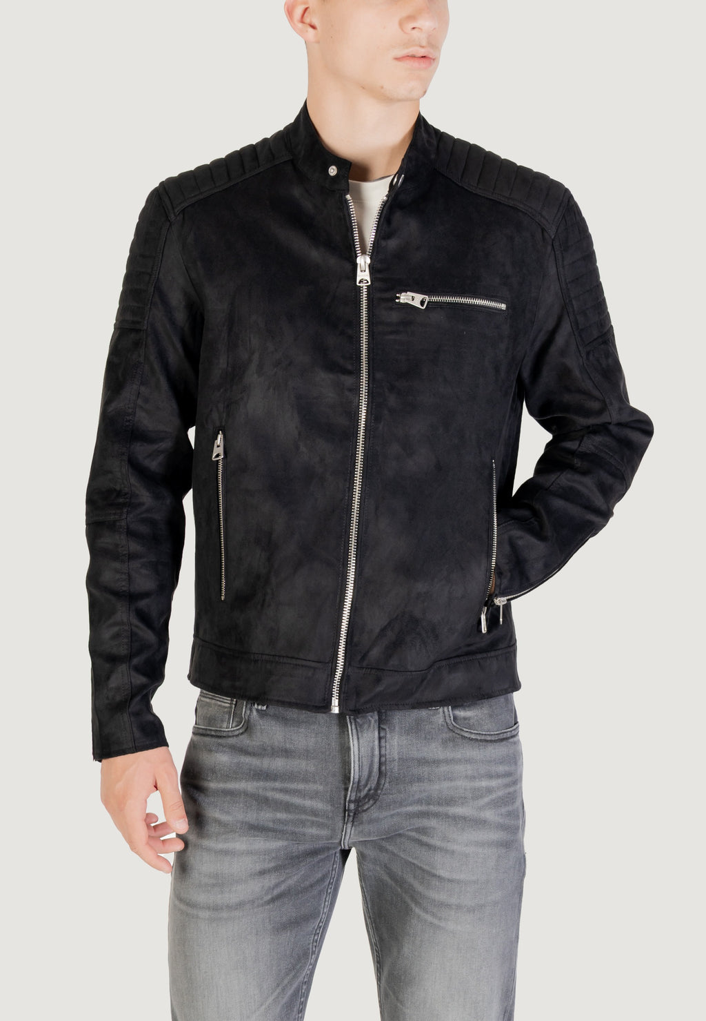 Giacchetto Only & Sons ONSGUS FAUX SUEDE RACER JACKET OTW NOO