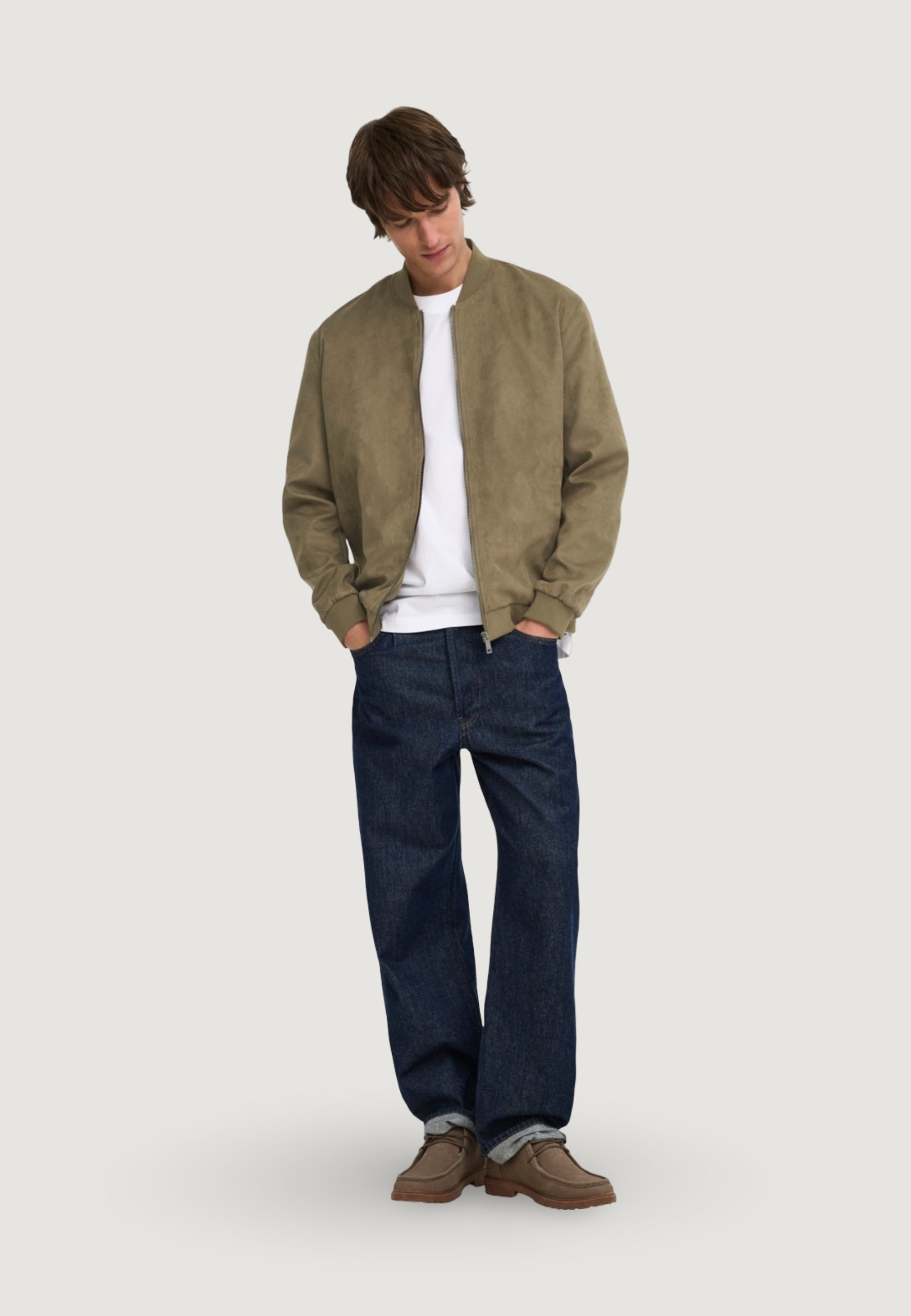 Jacket Only & Sons Onslucas Fake Suede Bomber Otw Noos