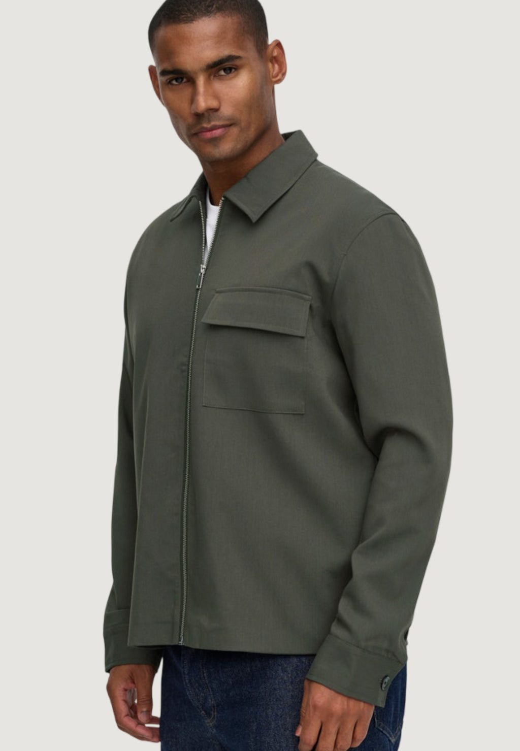Jacket Only & Sons Onswill Reg 0292 Zip Overshirt Frml Noos