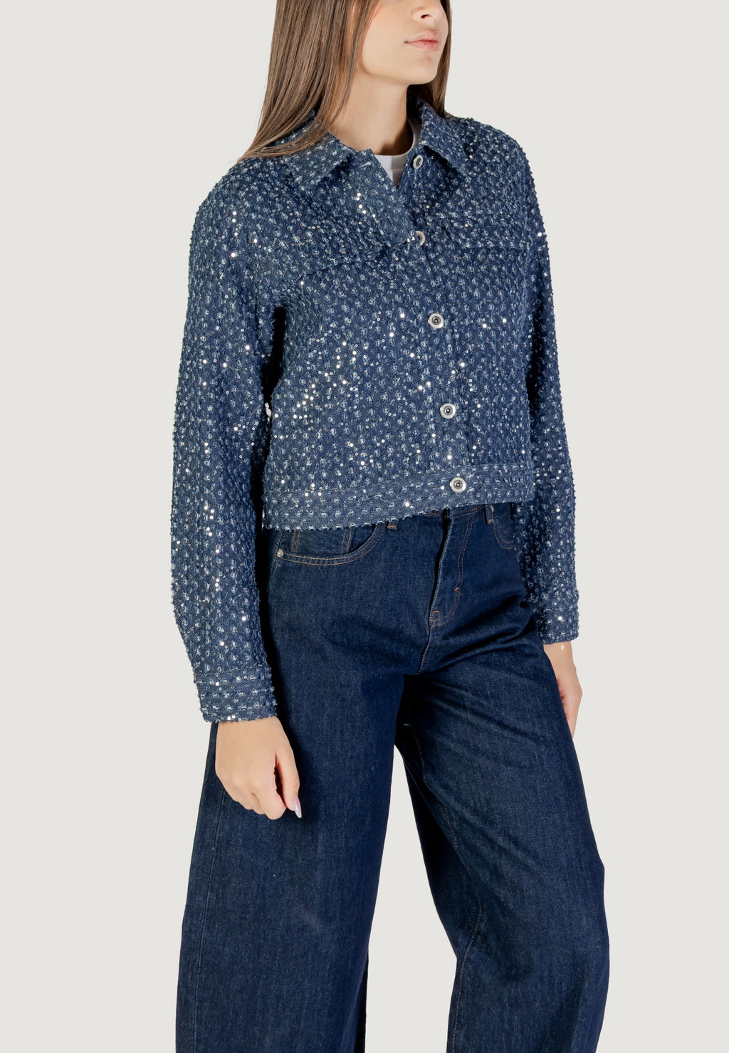 Giacchetto Only Onlevita Shimmer Boucle Jacket Otw