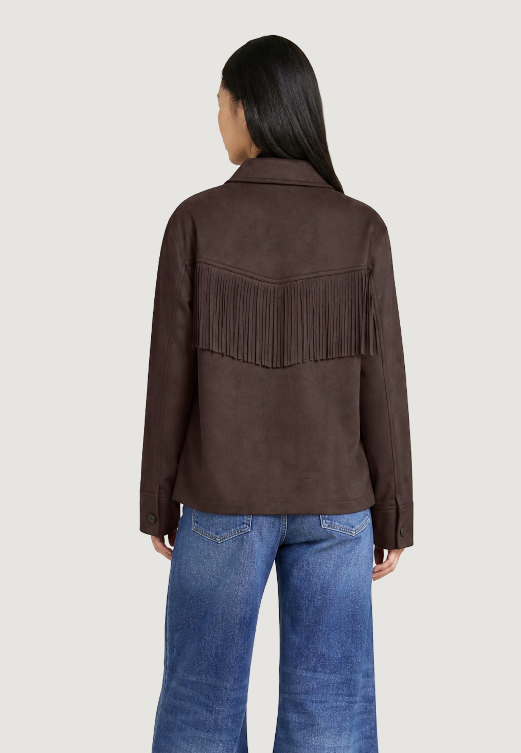Jackets Only ONLCAROLINA FAUX SUEDE FRINGE JKT CC OTW