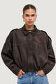 Jackets Only ONLMOON-STINA FAUX SUEDE BOMBER PNT NOOS