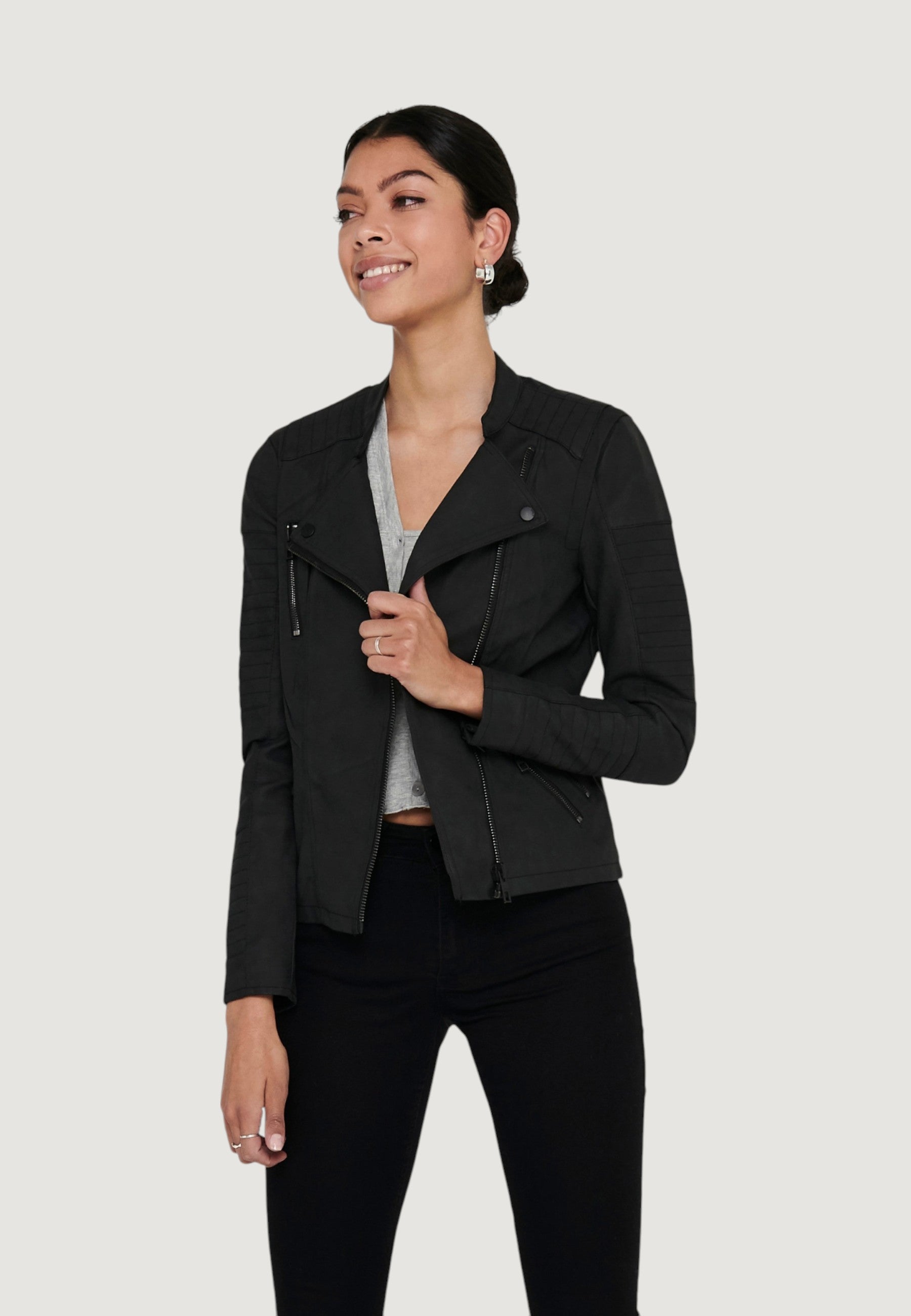 Giacchetto Only AVA FAUX LEATHER BIKER