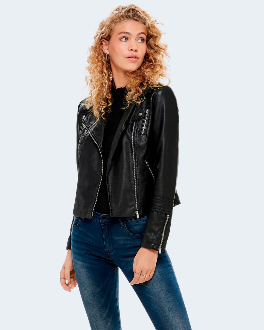 Giacchetto Only ONLGEMMA FAUX LEATHER BIKER OTW NOOS