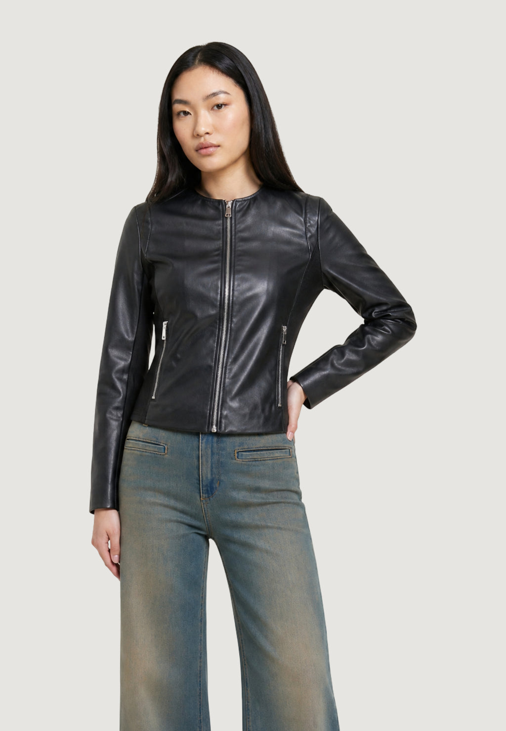 Jackets Only ONLBITTEN MIX FAUX LEATHER JACKET CC OTW