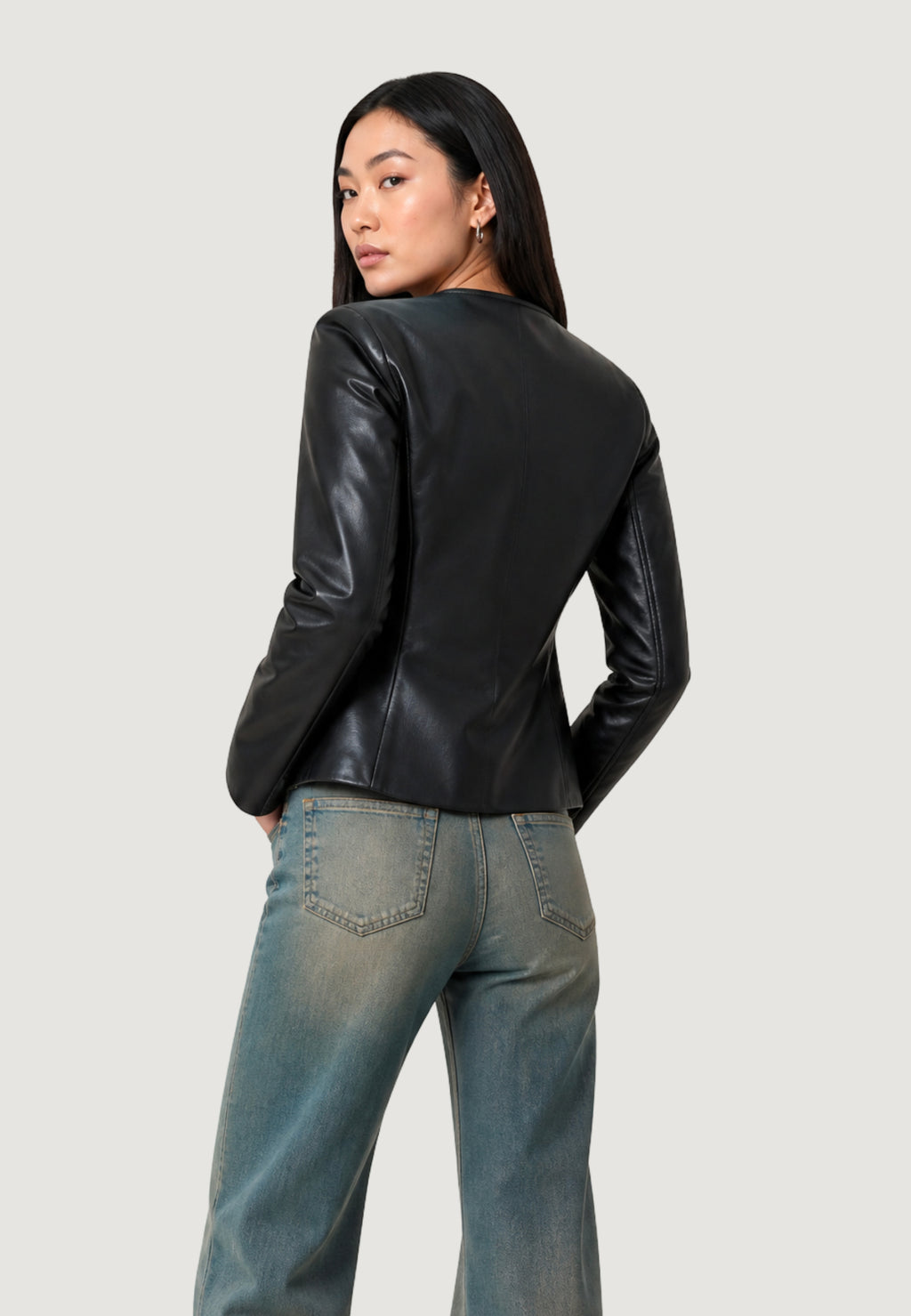 Jackets Only ONLBITTEN MIX FAUX LEATHER JACKET CC OTW