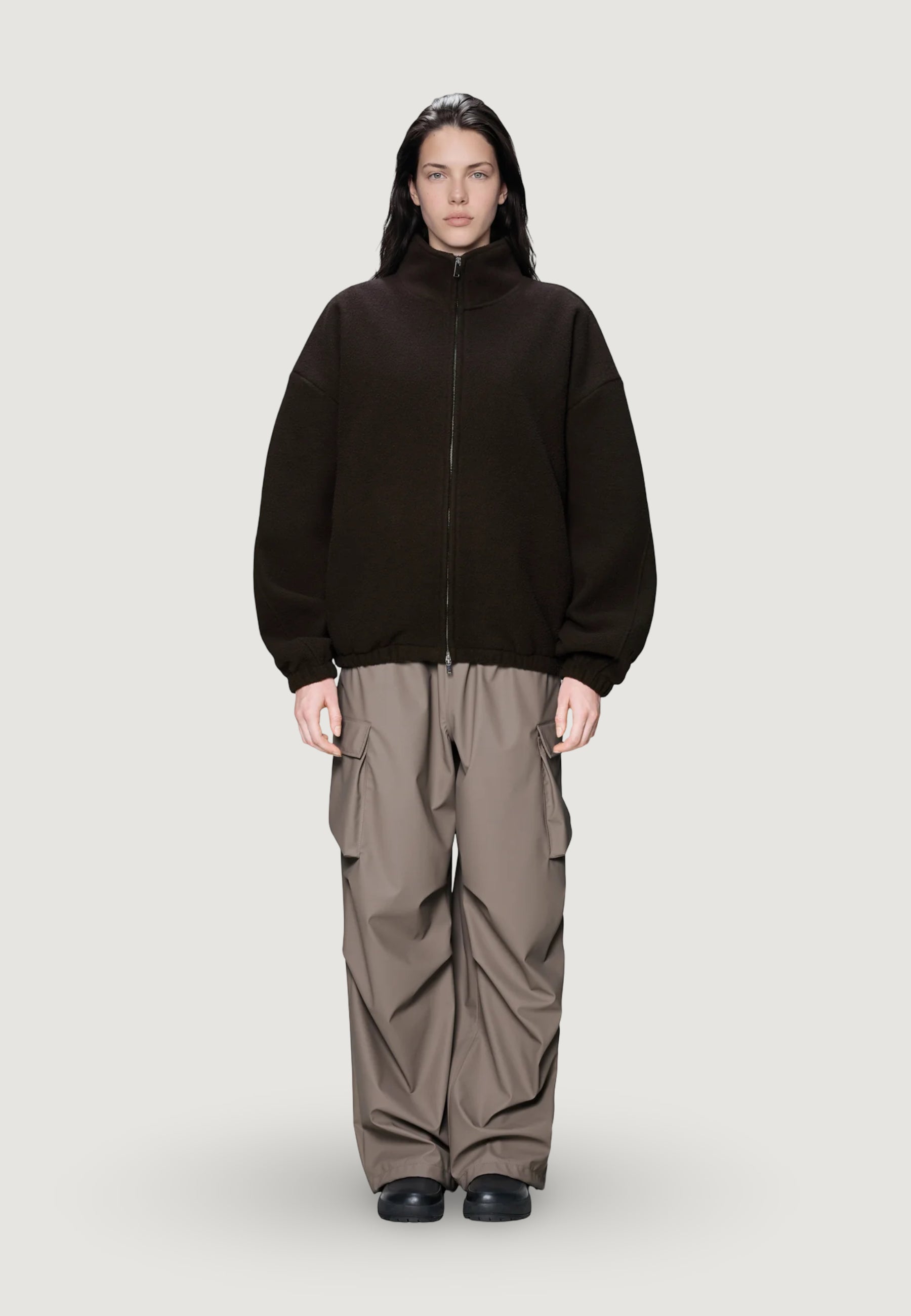 Jacket Rains Fleece Zip Jacket Bark
