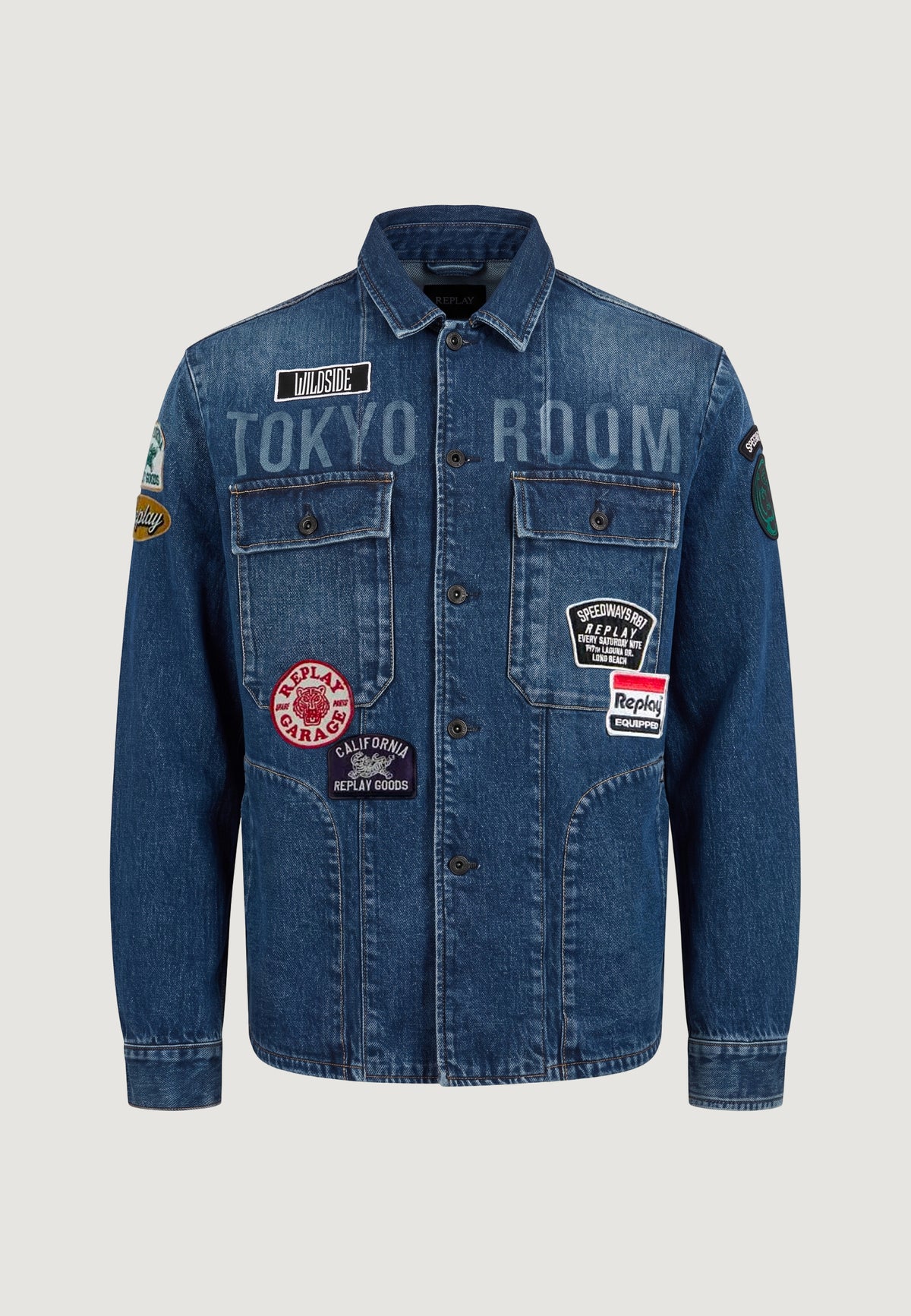 Giacchetto Replay 11 OZ COMFORT BLUE DENIM