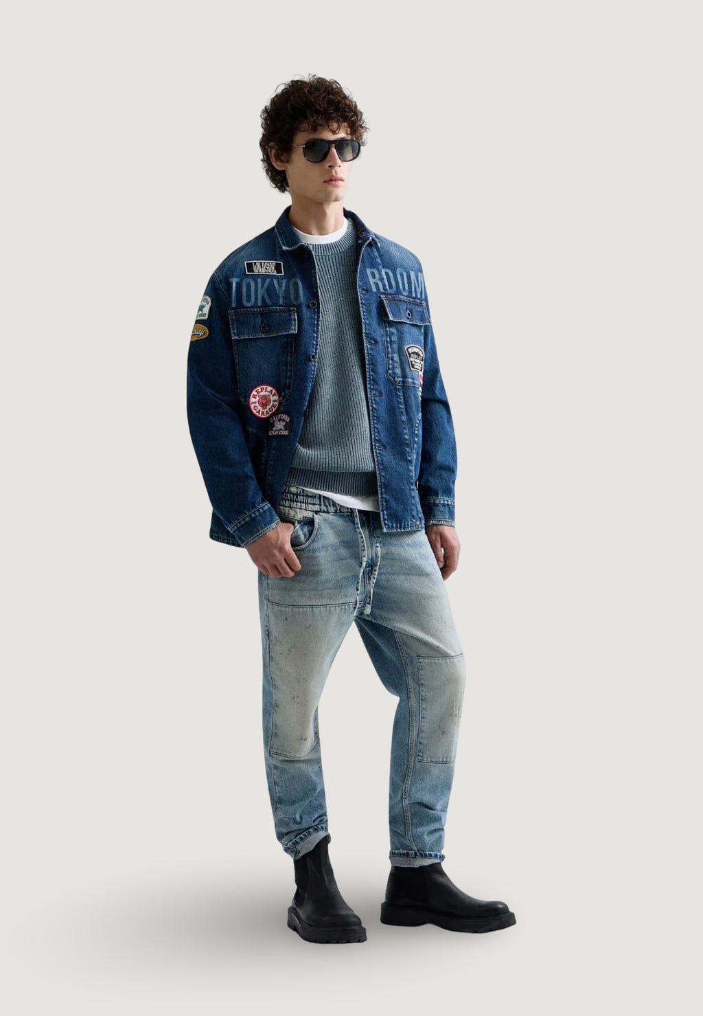 Giacchetto Replay 11 OZ COMFORT BLUE DENIM