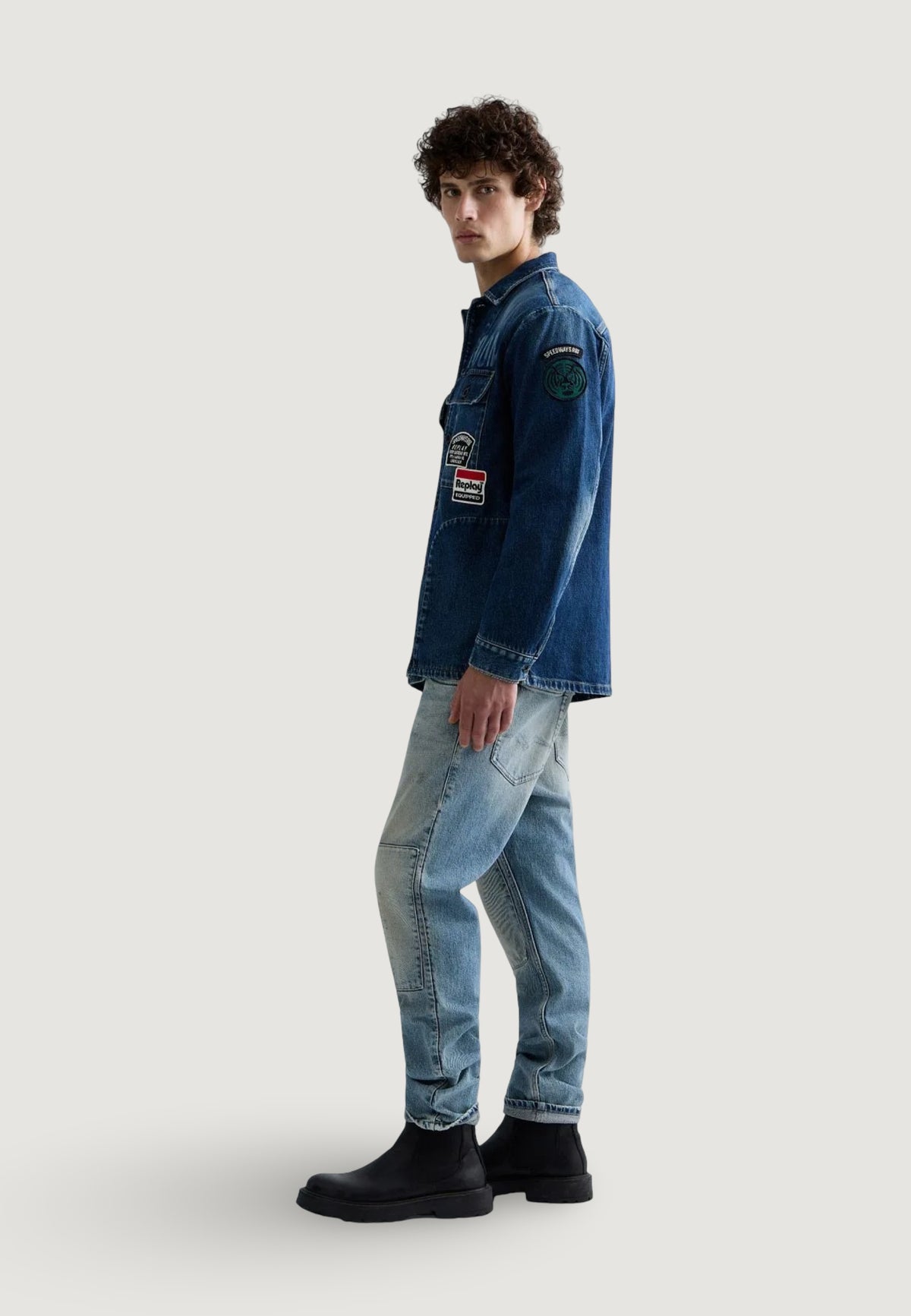 Giacchetto Replay 11 OZ COMFORT BLUE DENIM