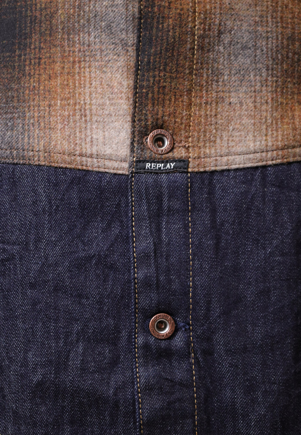 Jacket Replay 12 OZ RECYCLED INDIGO COTTON DENIM