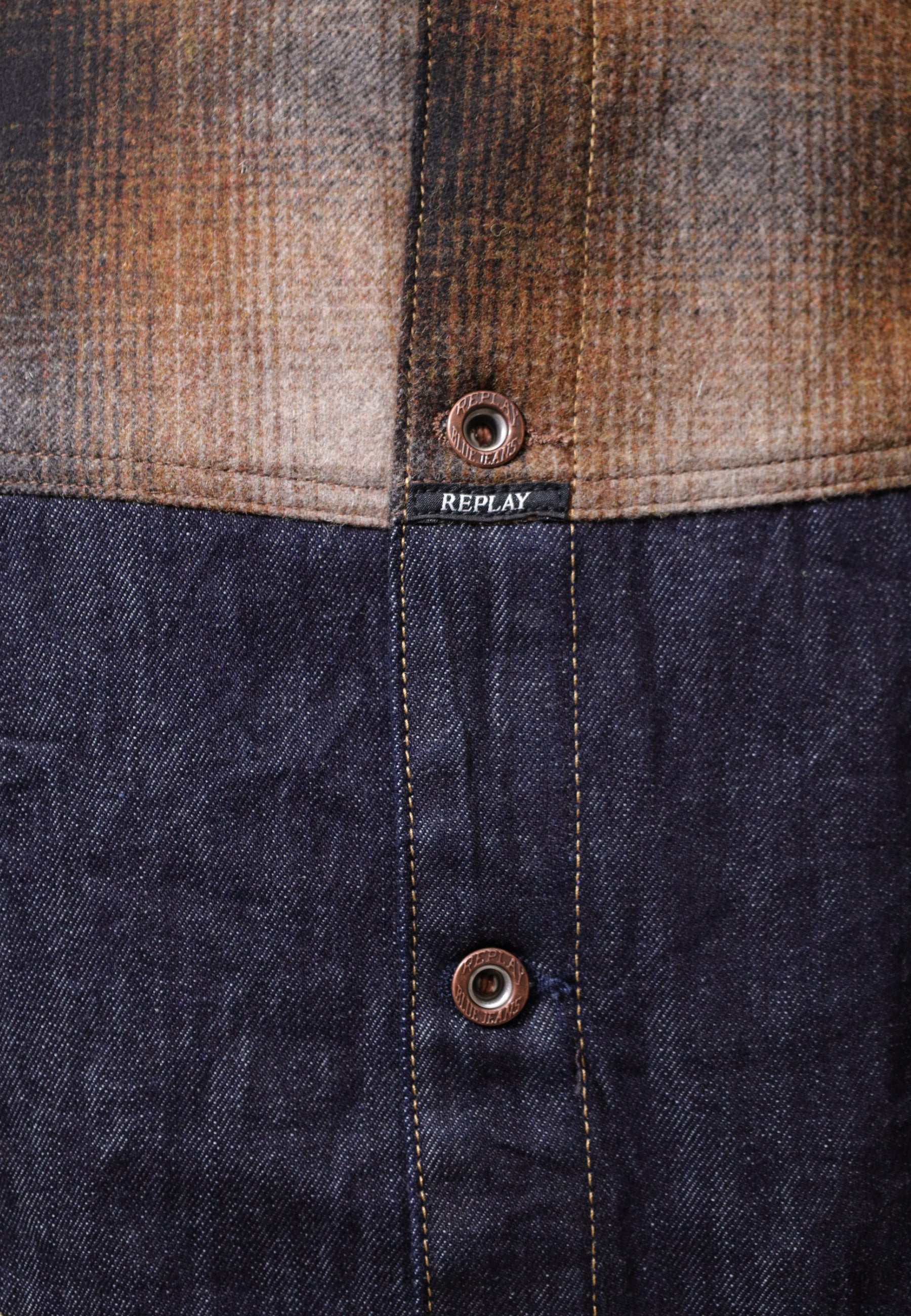 Jacket Replay 12 OZ RECYCLED INDIGO COTTON DENIM
