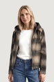 Jackets Street One Wool Mat Mix Check Coat w. Removable