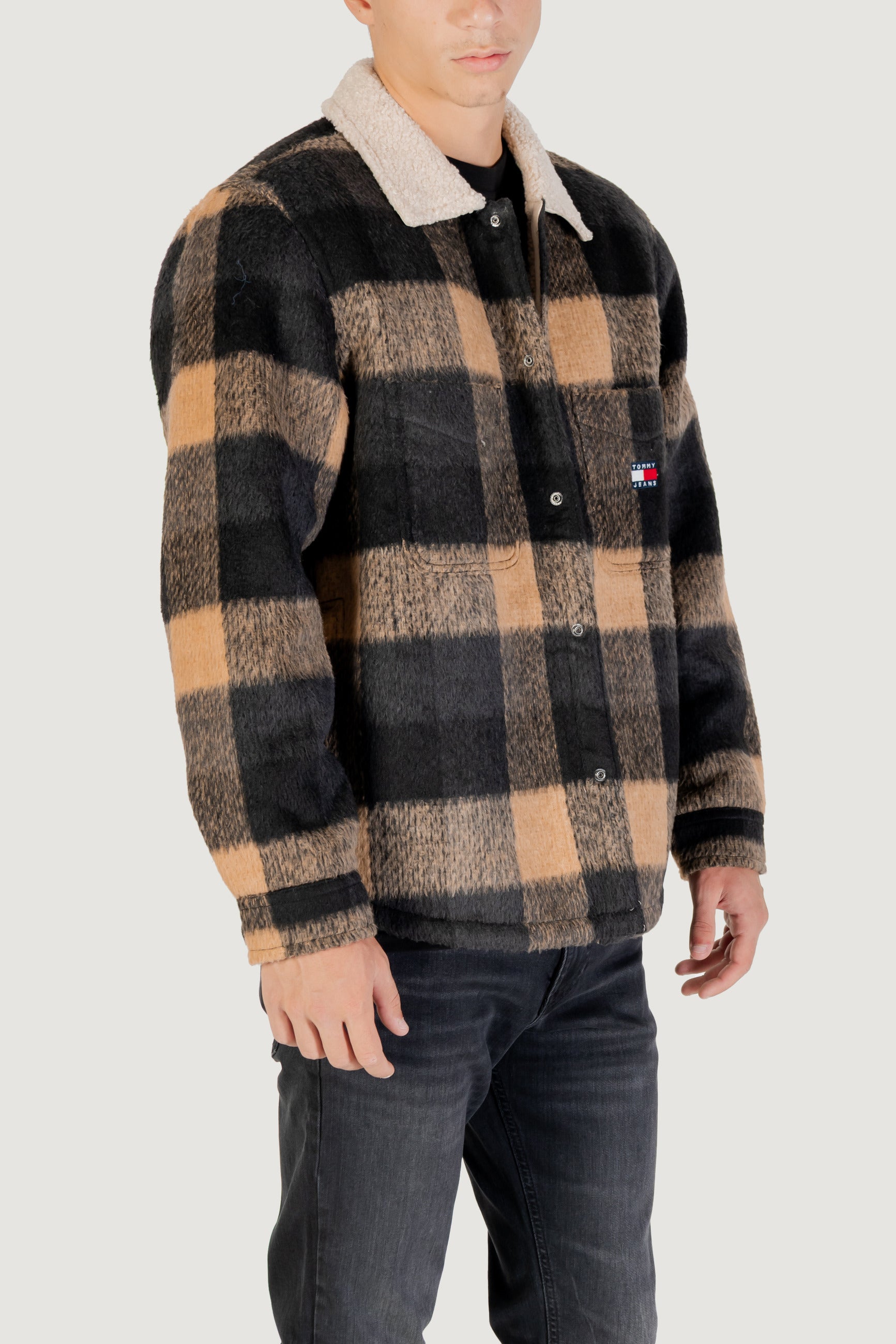 Jacket Tommy Hilfiger Jeans TJM CHECK TEDDY OVER