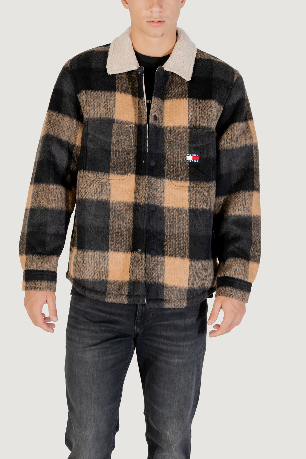 Jacket Tommy Hilfiger Jeans TJM CHECK TEDDY OVER