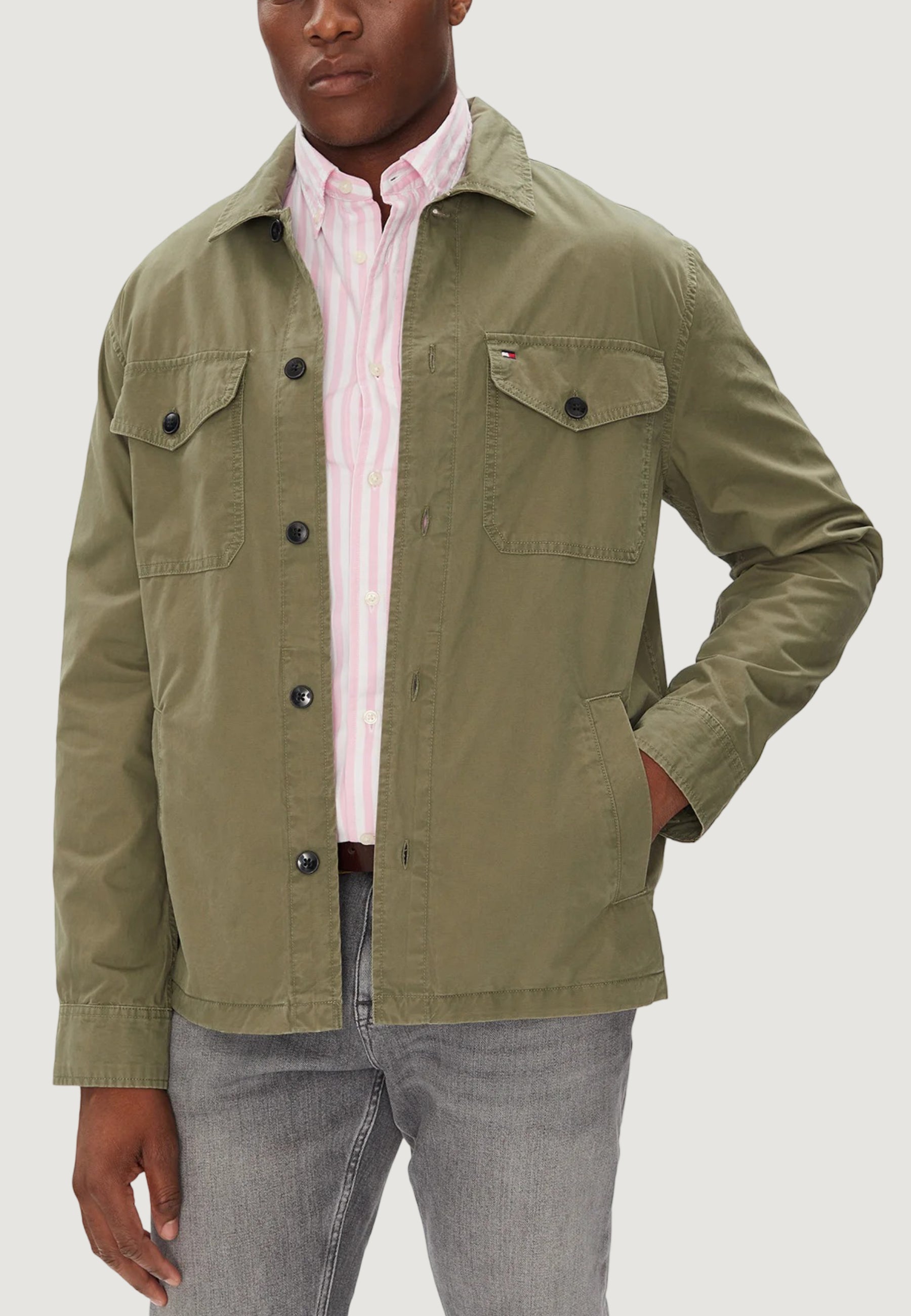 Giacchetto Tommy Hilfiger COTTON TWILL SHIRT J