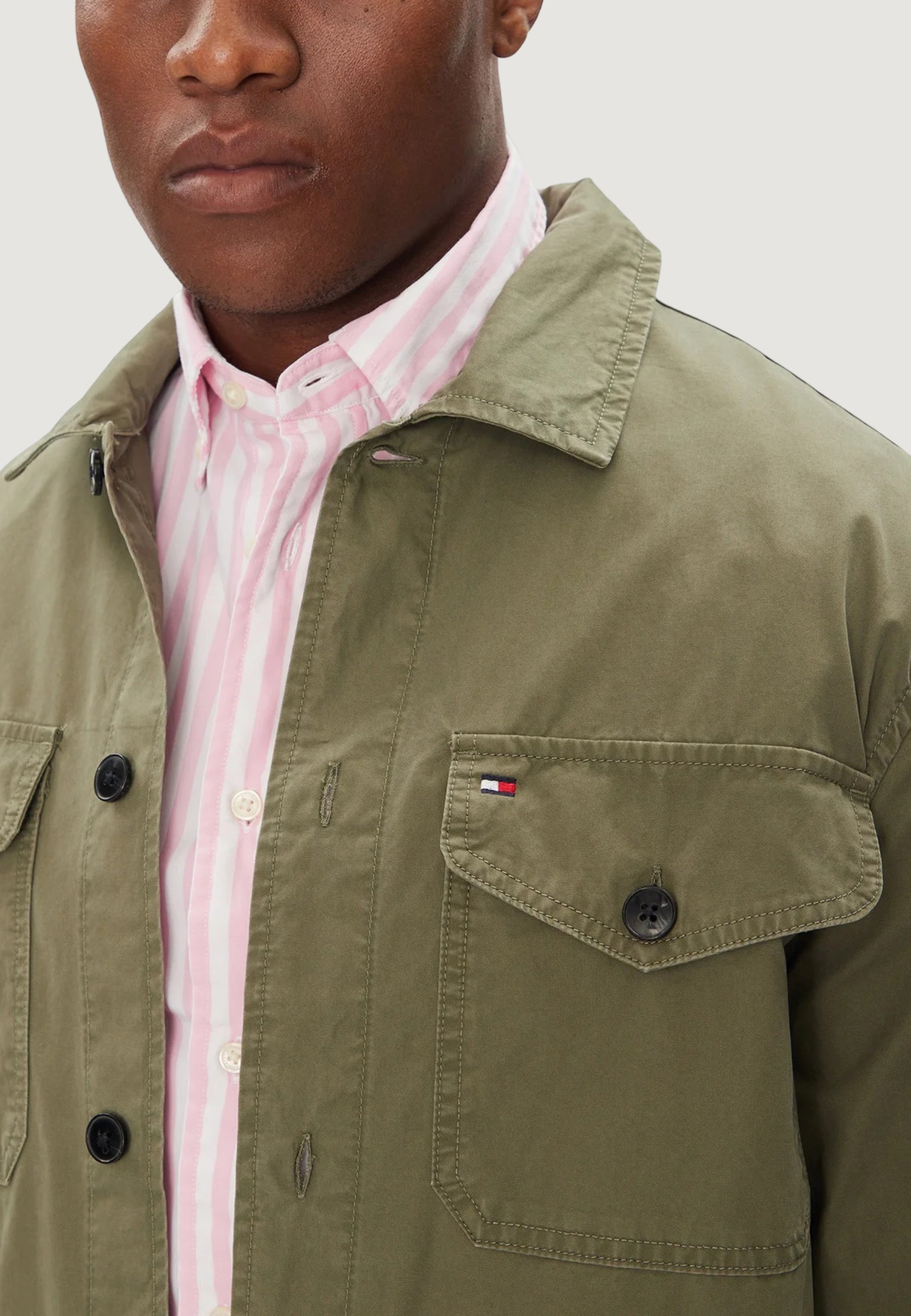 Giacchetto Tommy Hilfiger COTTON TWILL SHIRT J