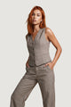 Waistcoats I am Gilet Poliestere Gessato