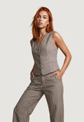 Waistcoats I am Gilet Poliestere Gessato