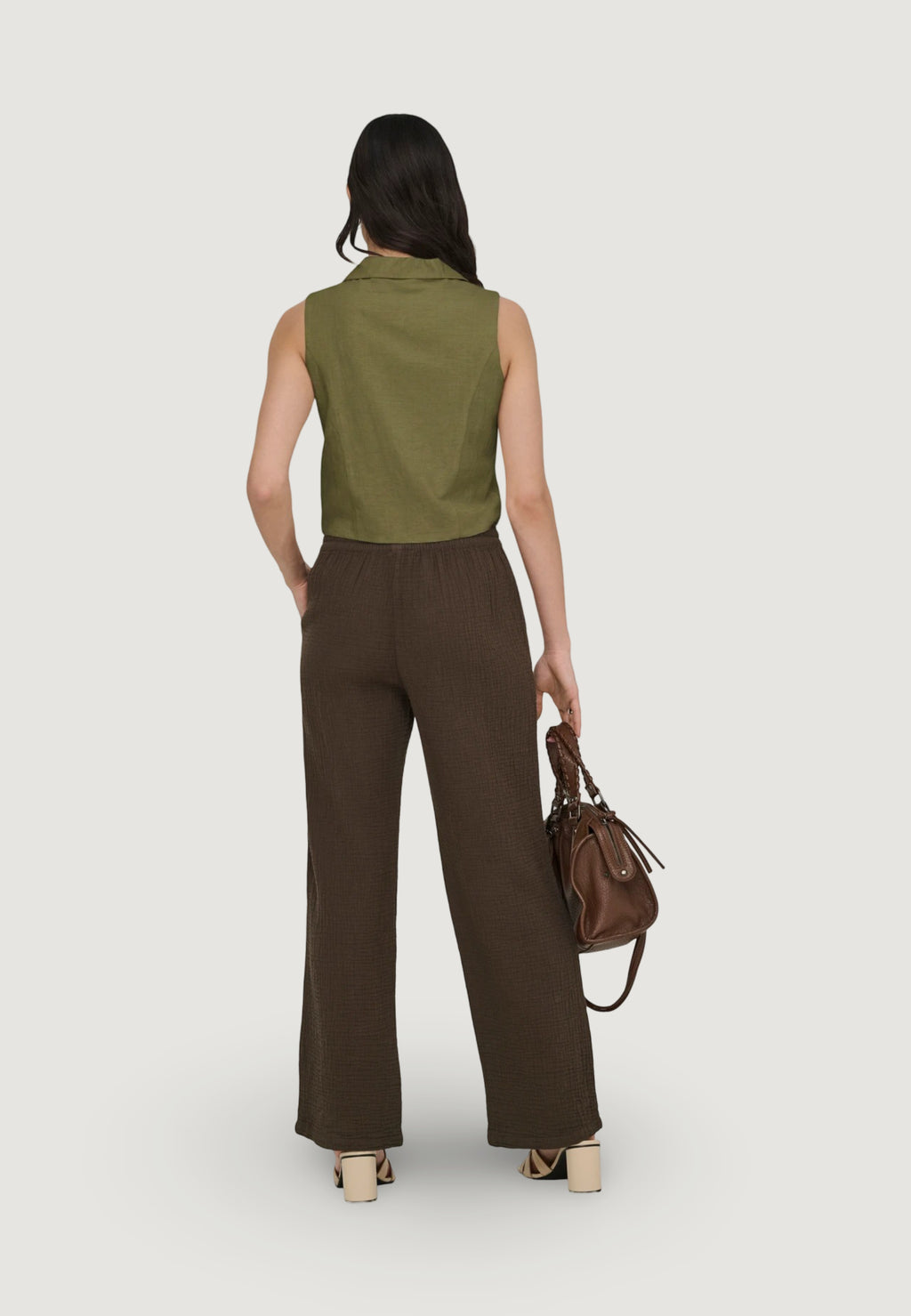 Gilet da completo Jacqueline de Yong Jdymilan Linen S/L Waistcoat Tlr