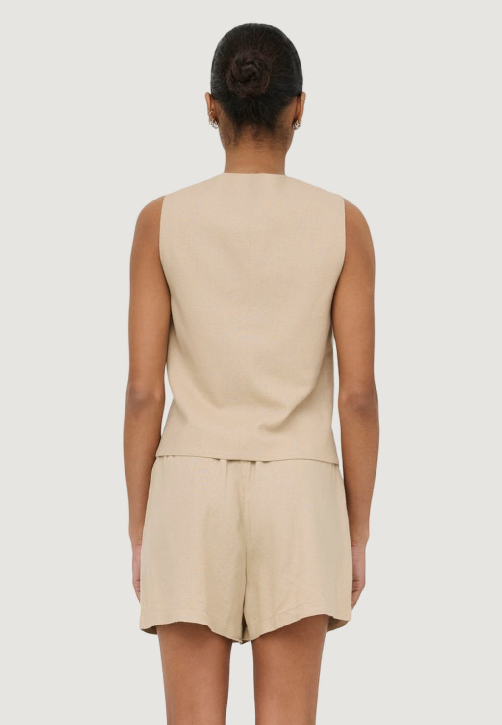 Gilet da completo Only Onlgoa S/L Linen Bl Waistcoat Cc Tlr