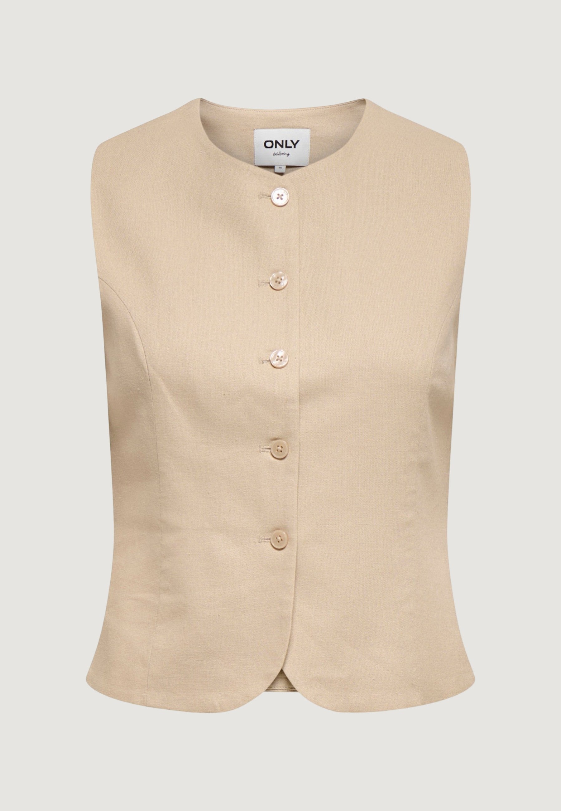 Gilet da completo Only Onlgoa S/L Linen Bl Waistcoat Cc Tlr